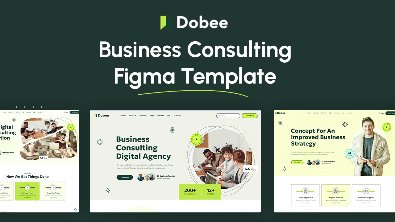 Dobee - Business Consulting Figma Template