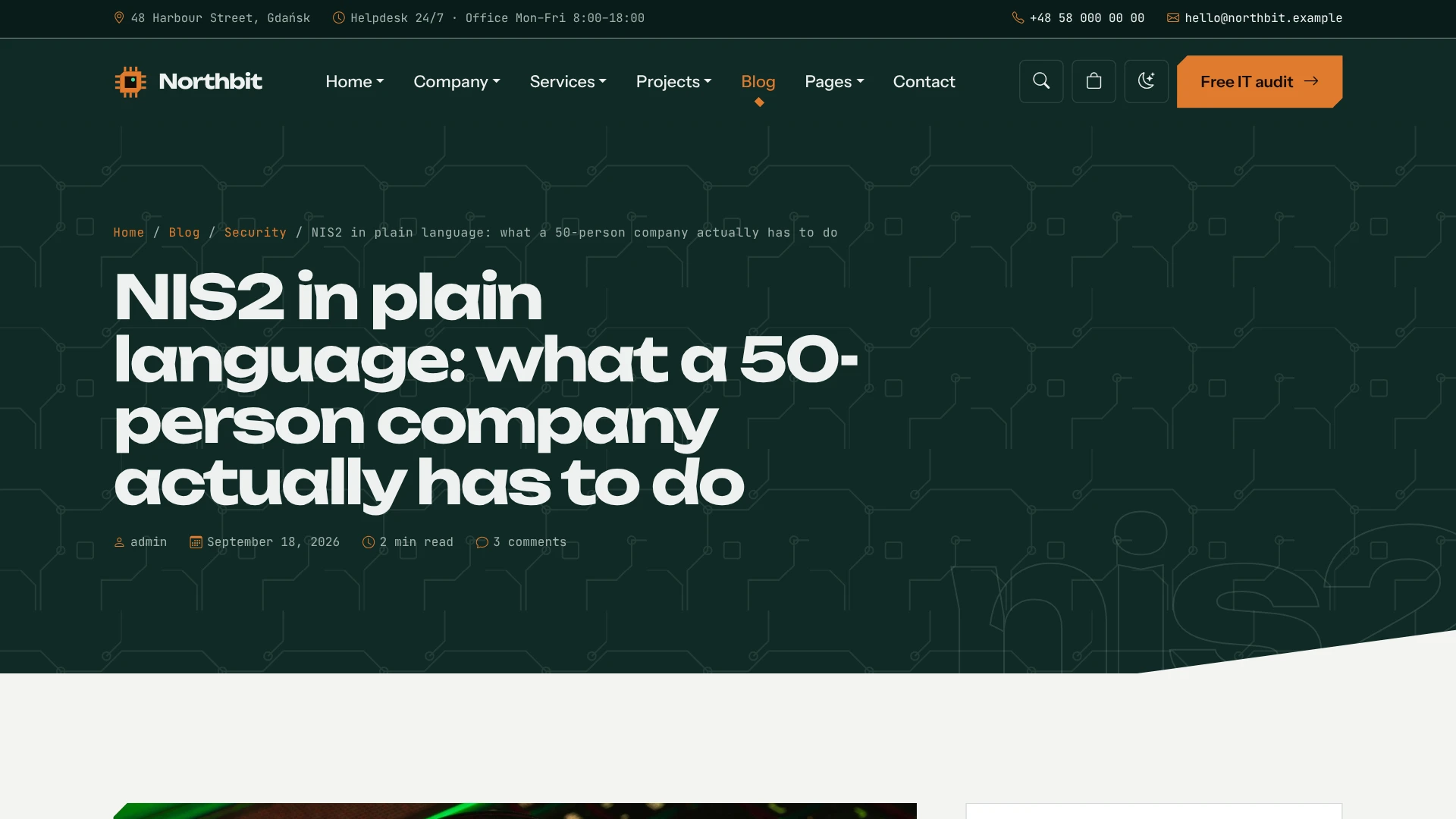 Northbit - IT Services & Solutions WordPress Theme