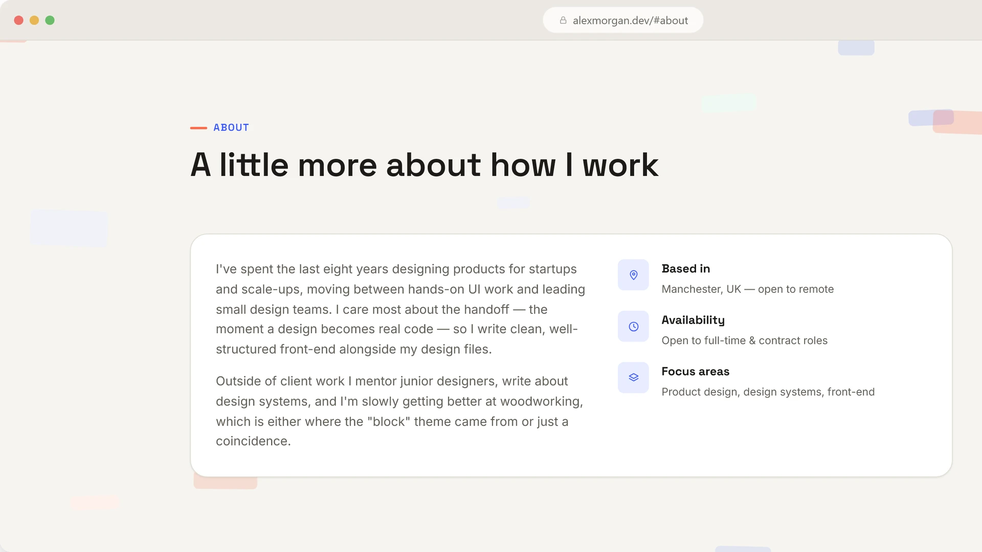 Jenga CV - Scroll-Animated HTML Resume Template