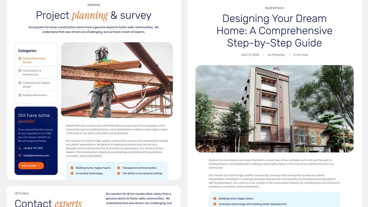 ProBuilder - Construction & Real Estate Multipurpose Framer Template