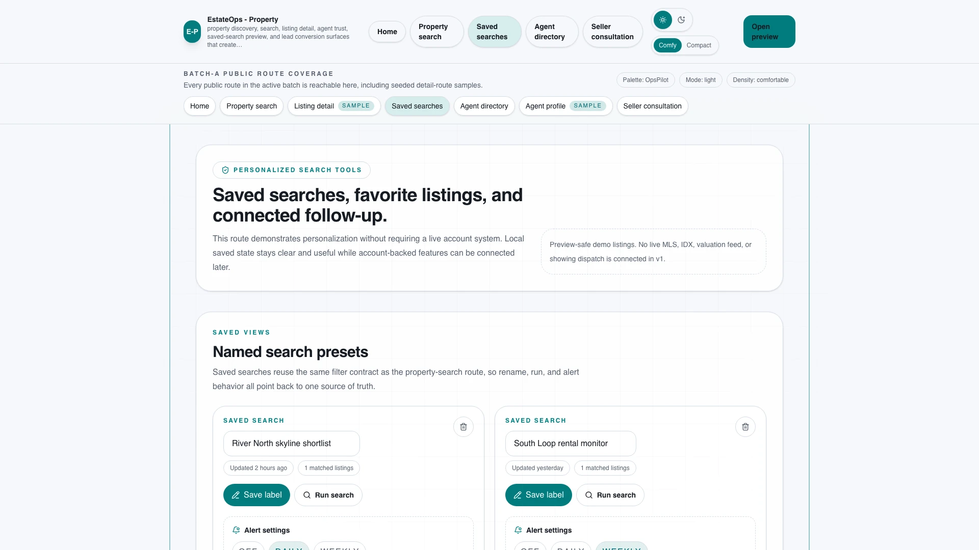 EstateOps - Real Estate CRM, Listings & Admin React Template