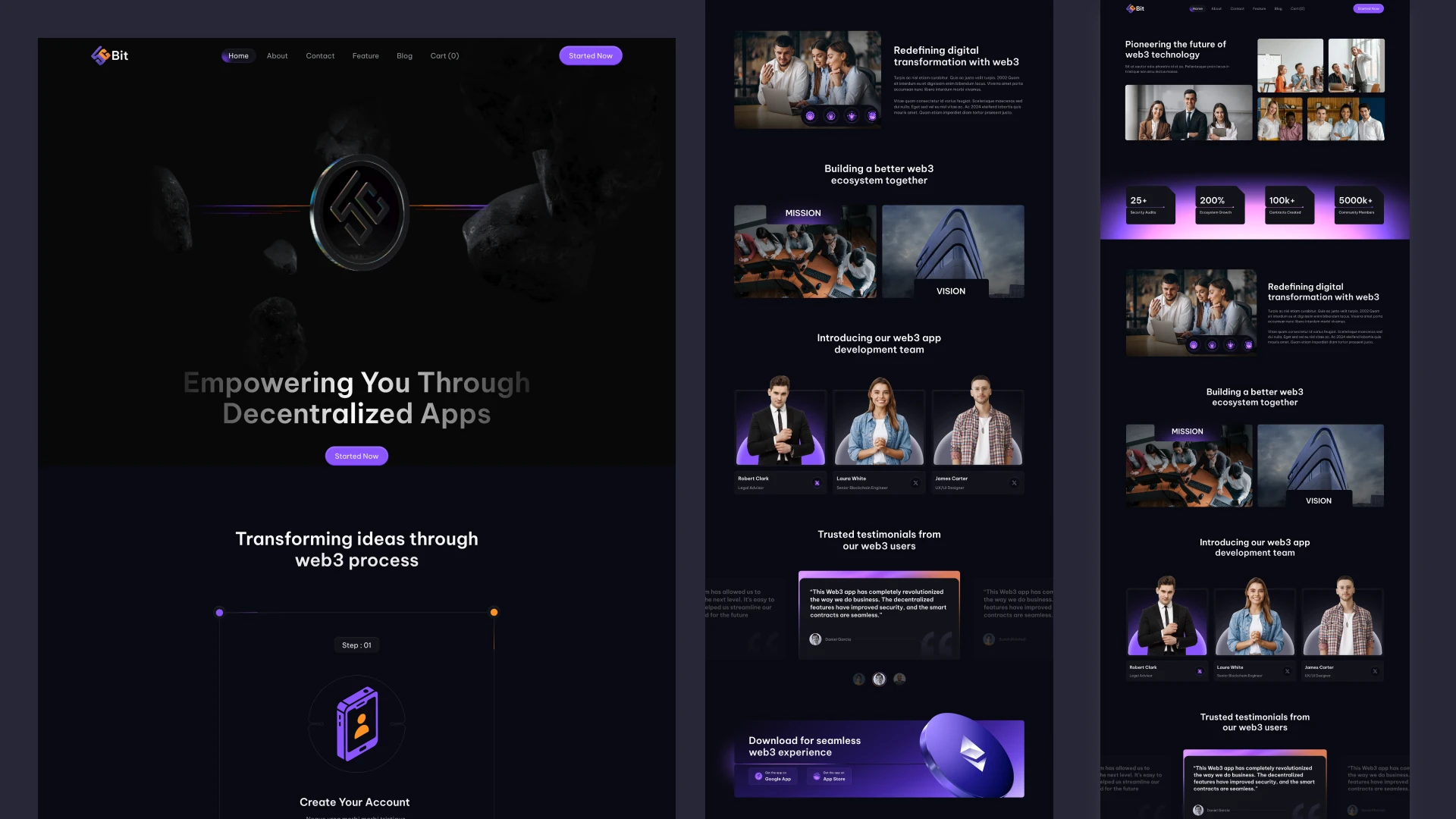 5CBit - Web3 Crypto Framer Website Template