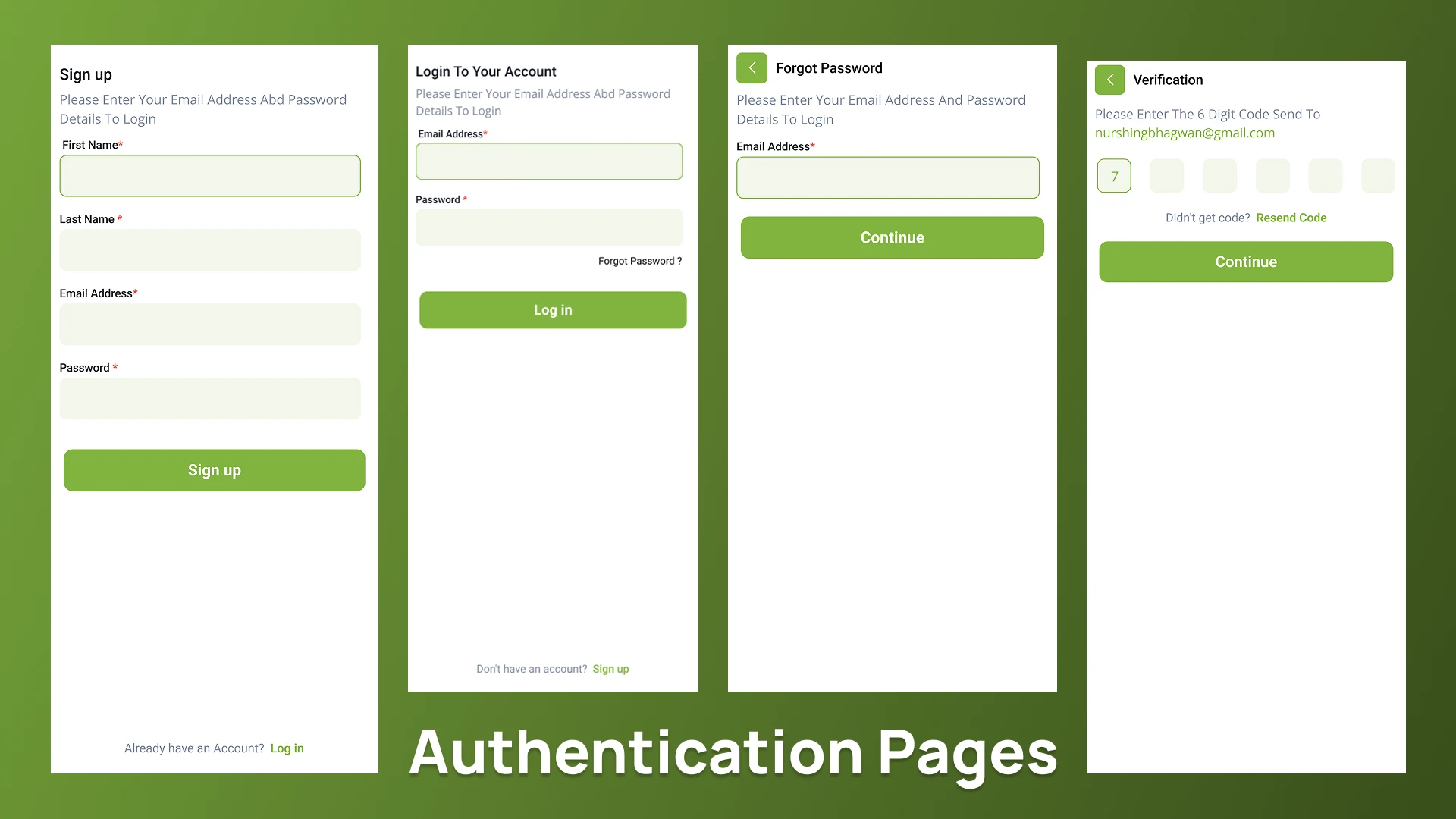 Green Chalak - Figma Driver Book UI Application