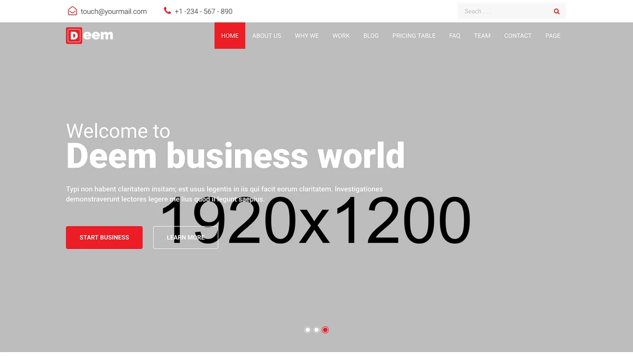 Deem - Multipurpose Business Template
