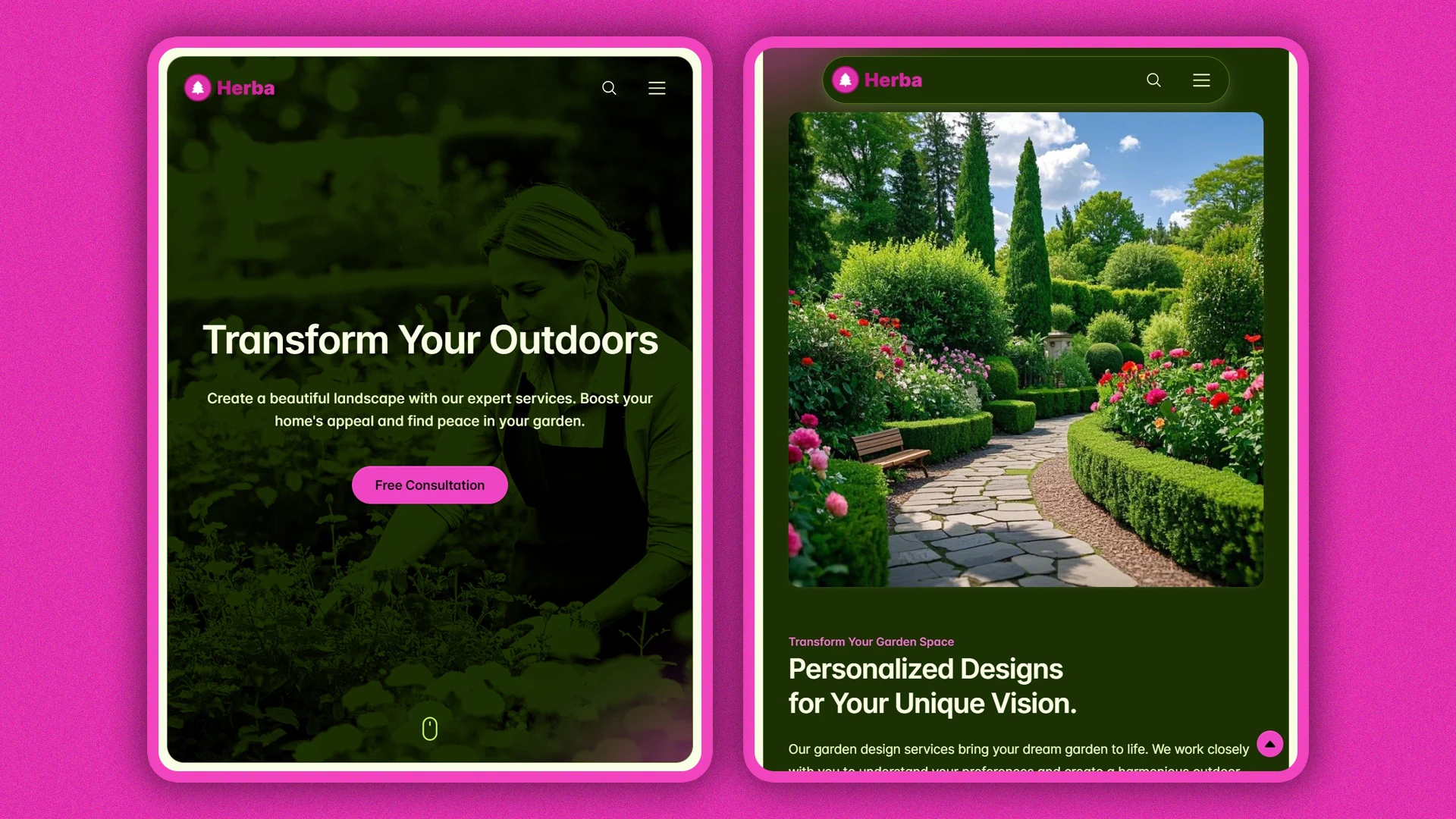 Herba - Innovative Landscaping and Green Spaces HTML Website Template