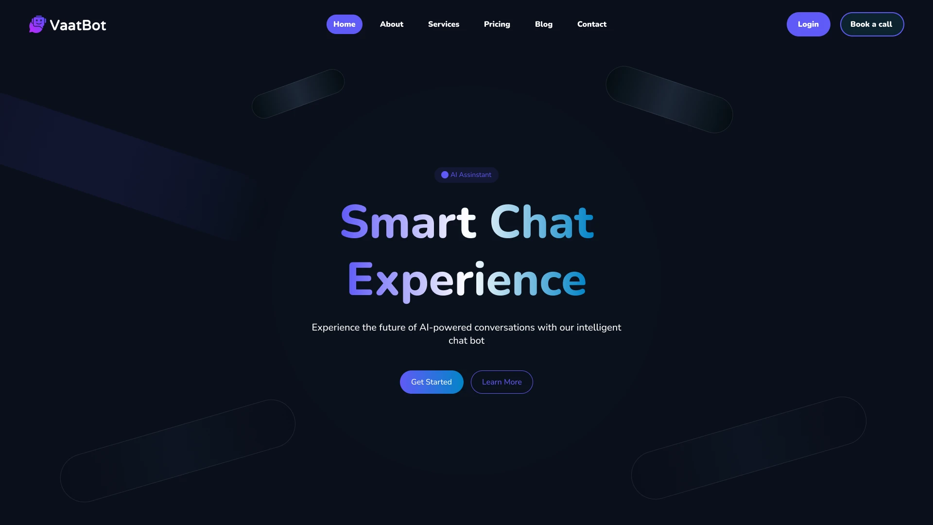 Vaatbot - Modern AI and Tech Startup Landing Page Figma UI Kit