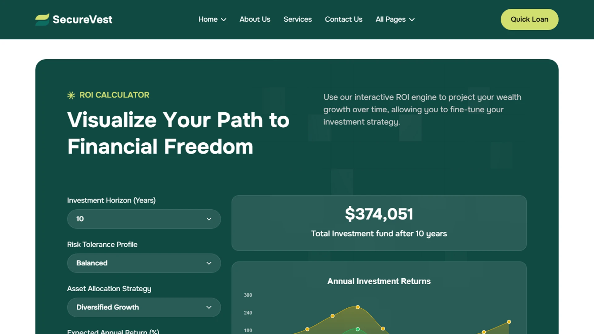SecureVest - Vue.js Digital Banking & Financial Services Template
