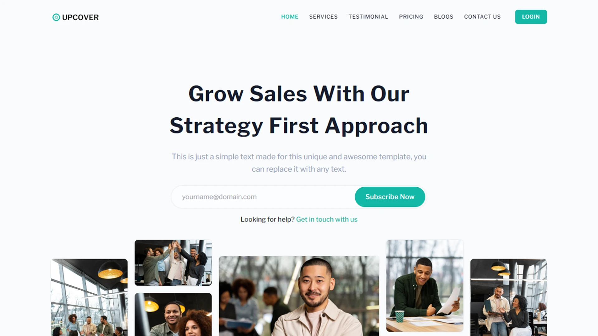 Upcover - Tailwind CSS Business & Corporate Landing Template