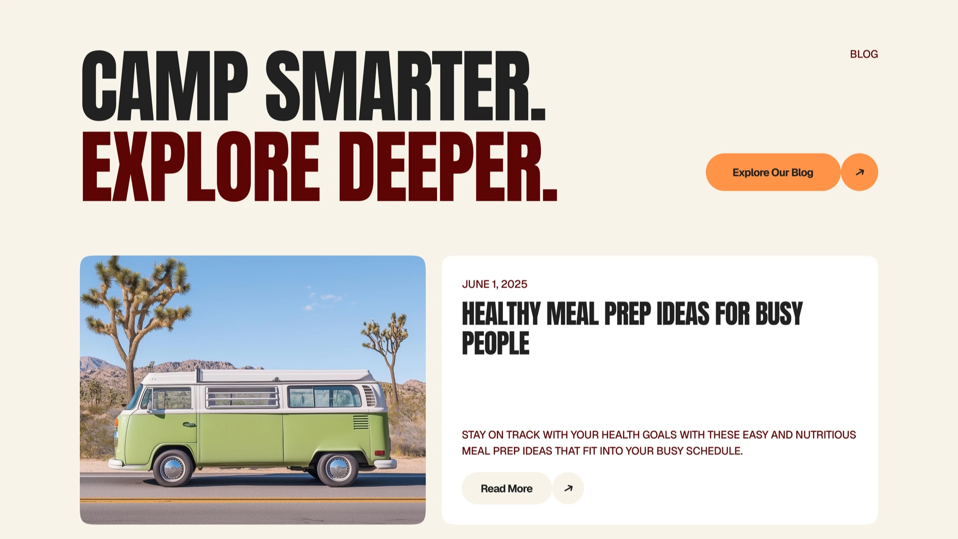 Camp - Next.js 16 Outdoor Gear and Camping Trips Ecommerce Template