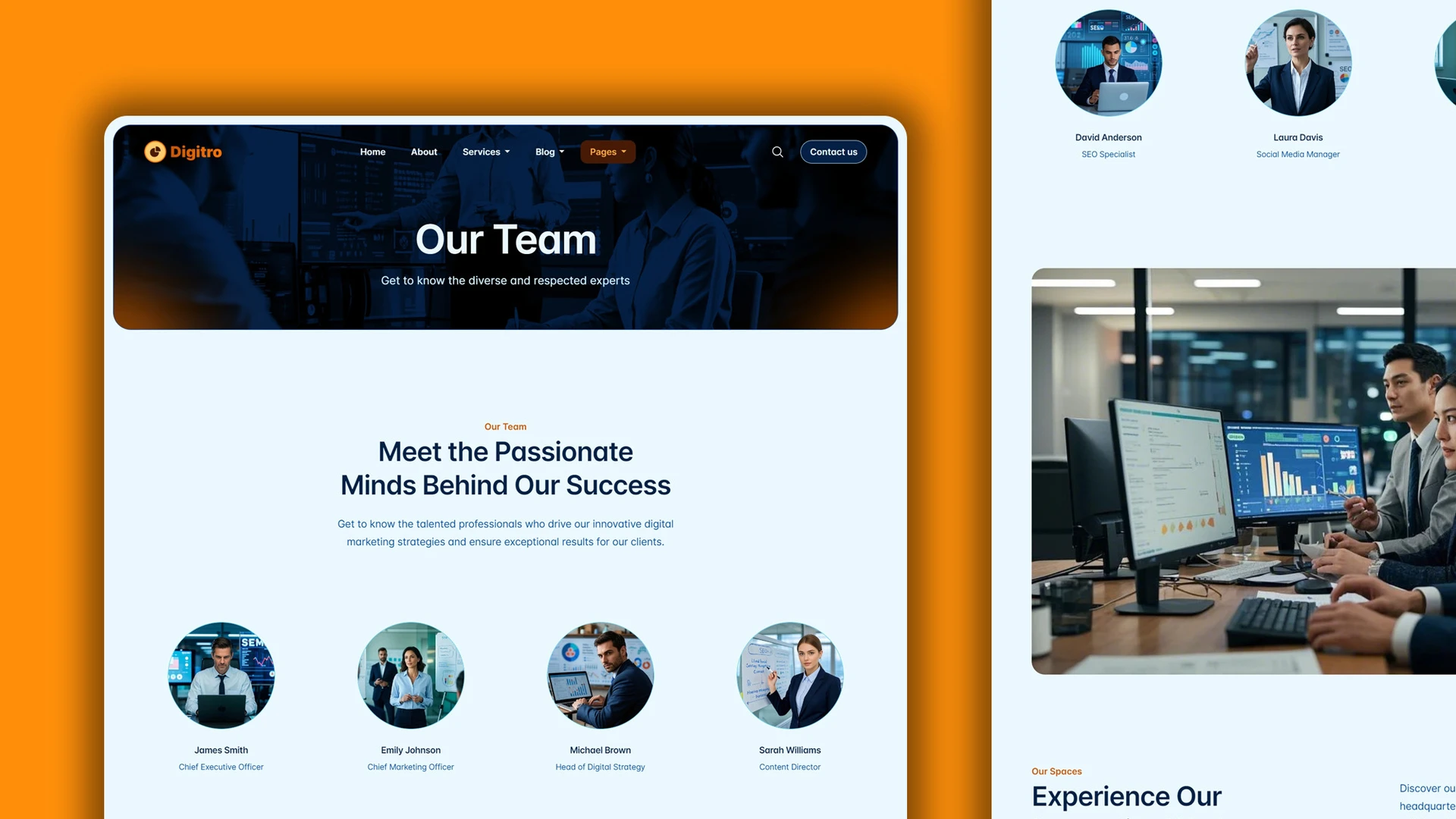 Digitro - Cutting-Edge Digital Marketing Agency HTML Website Template