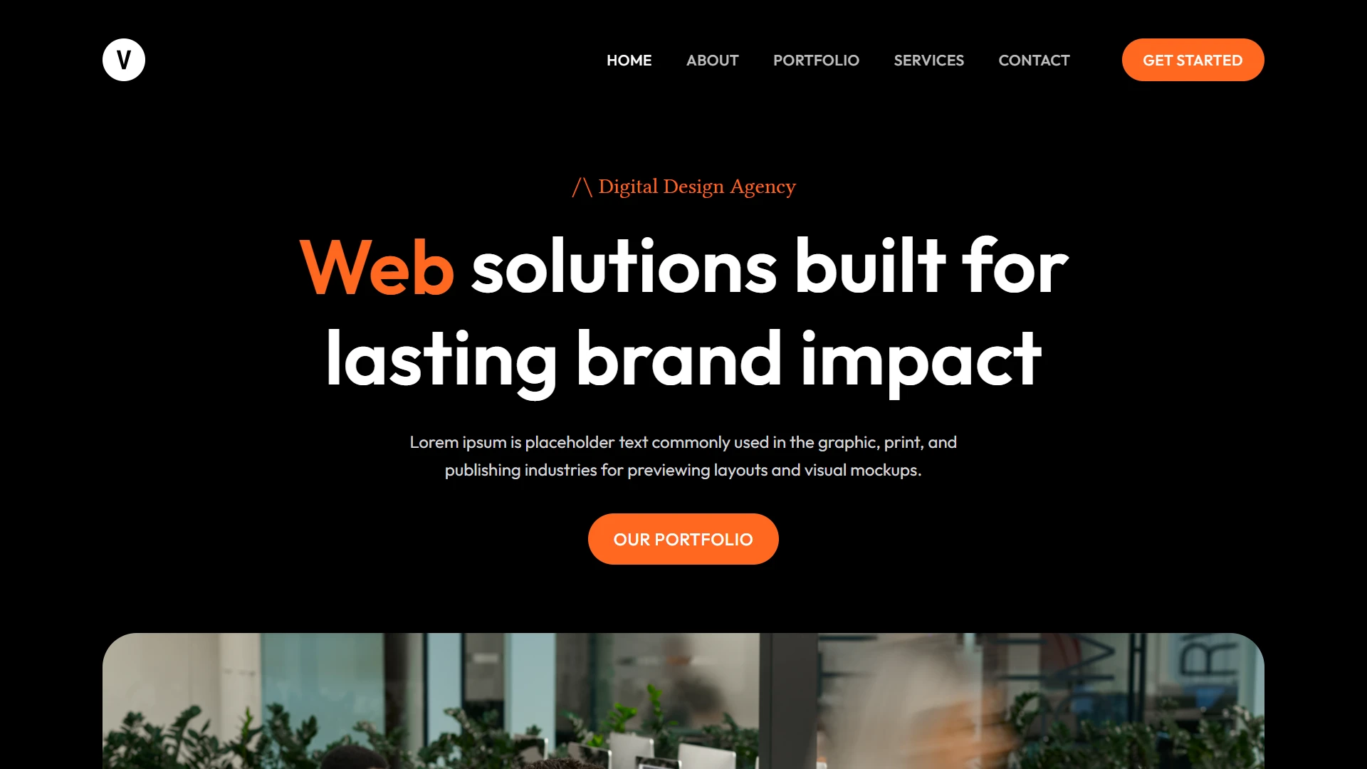 Versa - Minimalist Agency Portfolio One Page Template