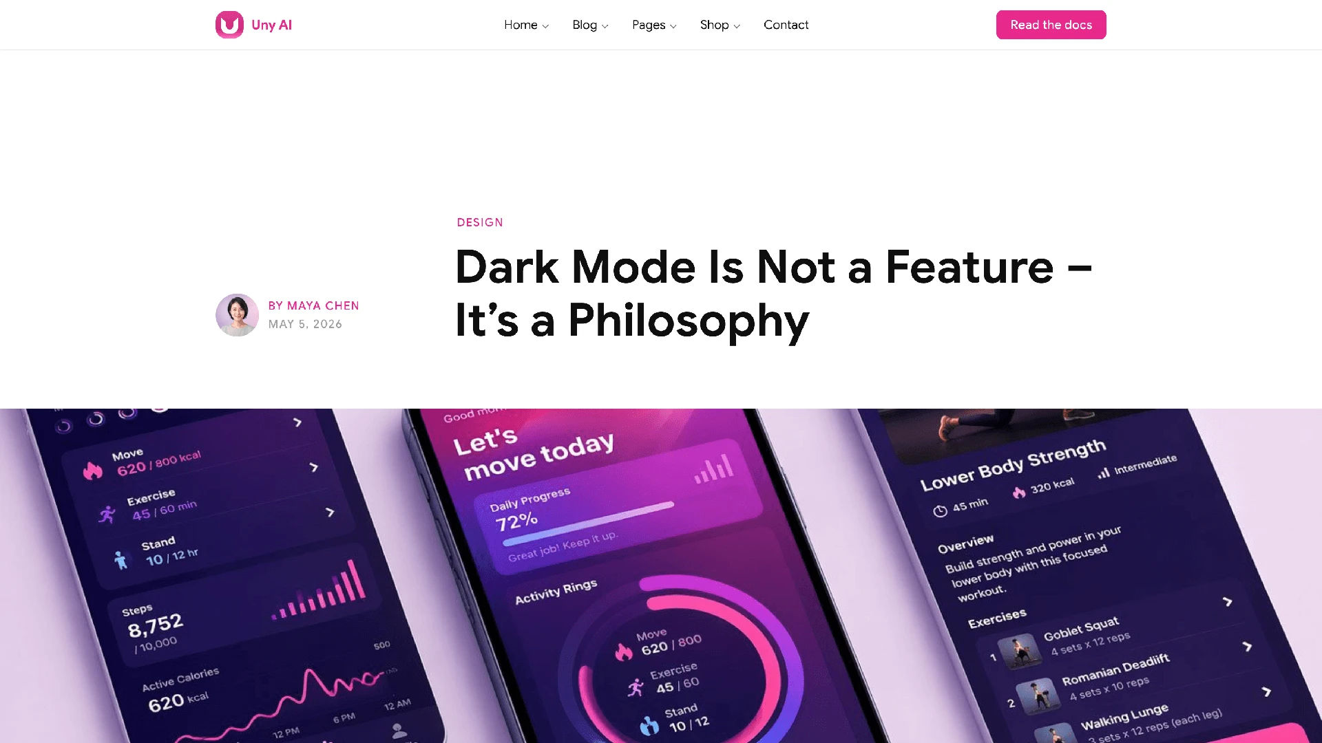 Uny AI - WordPress Theme with Flexible Section Builder