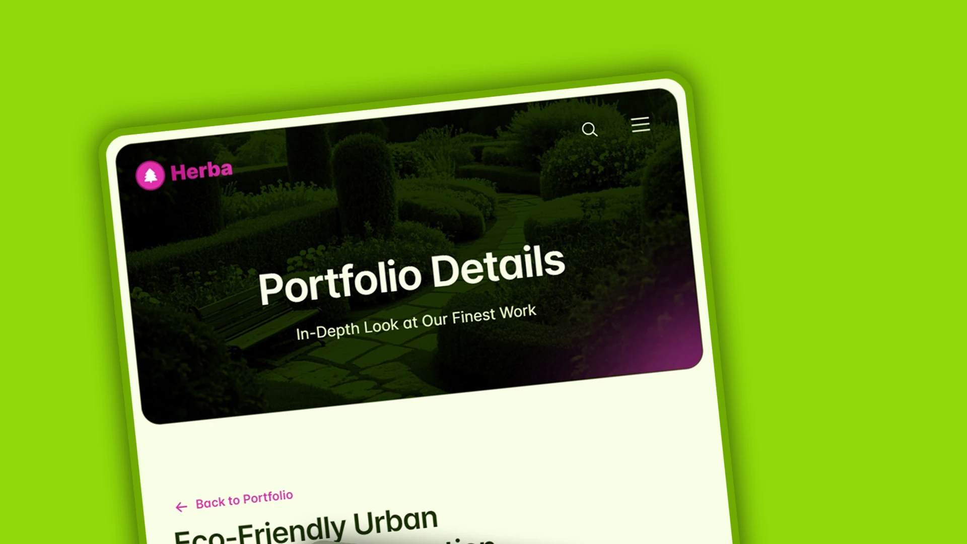 Herba - Innovative Landscaping and Green Spaces HTML Website Template