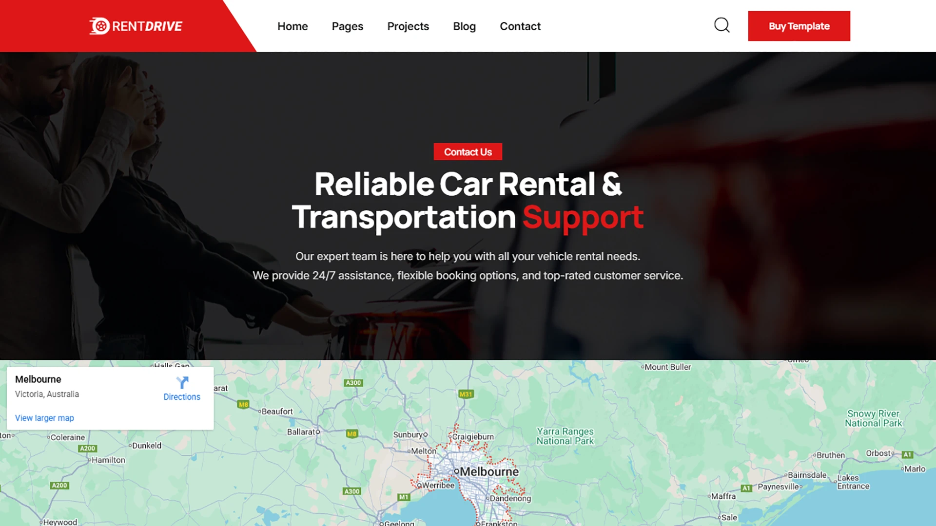 Rent Drive - Auto Rental HTML Website Template