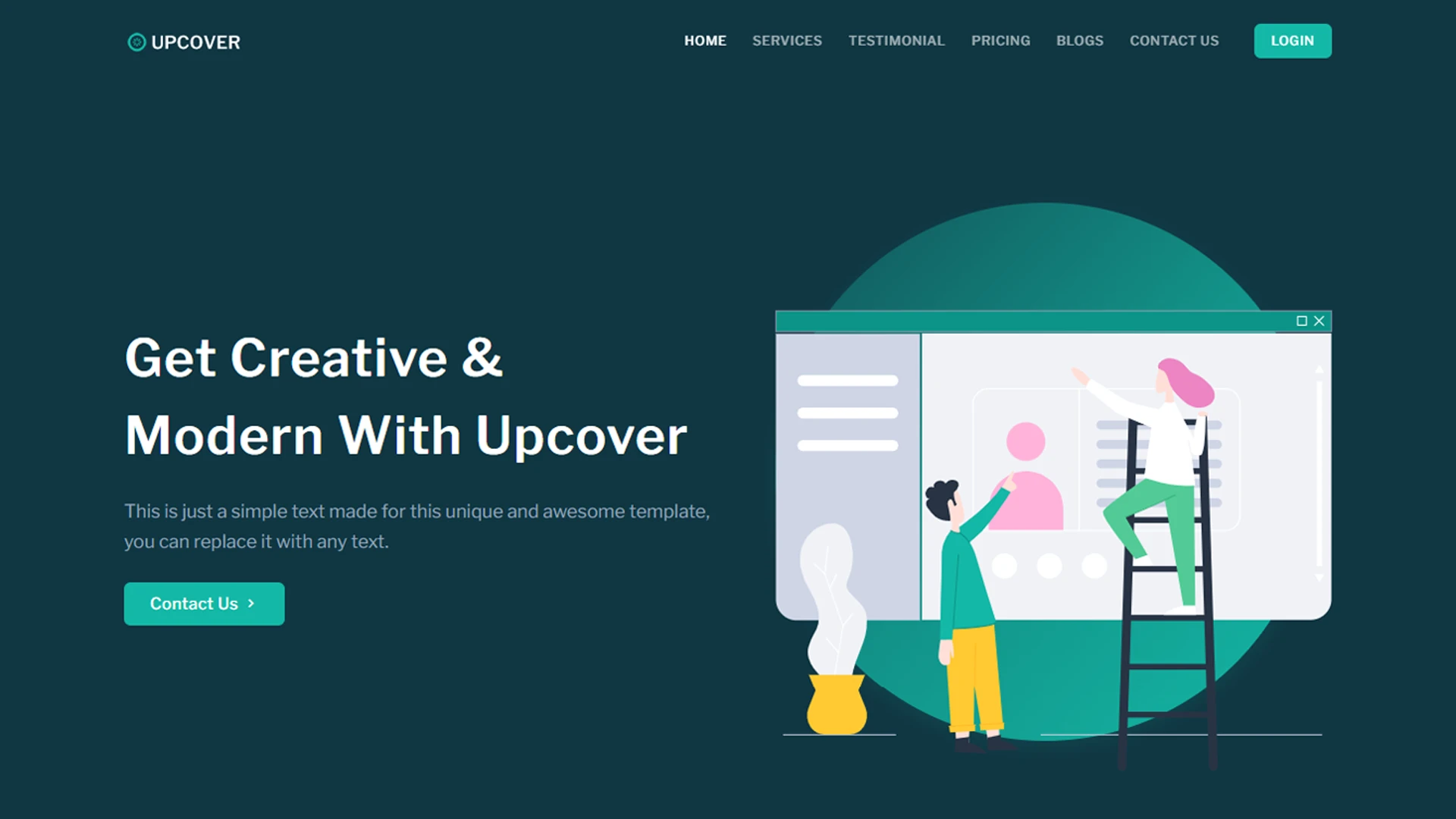 Upcover - Tailwind CSS Business & Corporate Landing Template