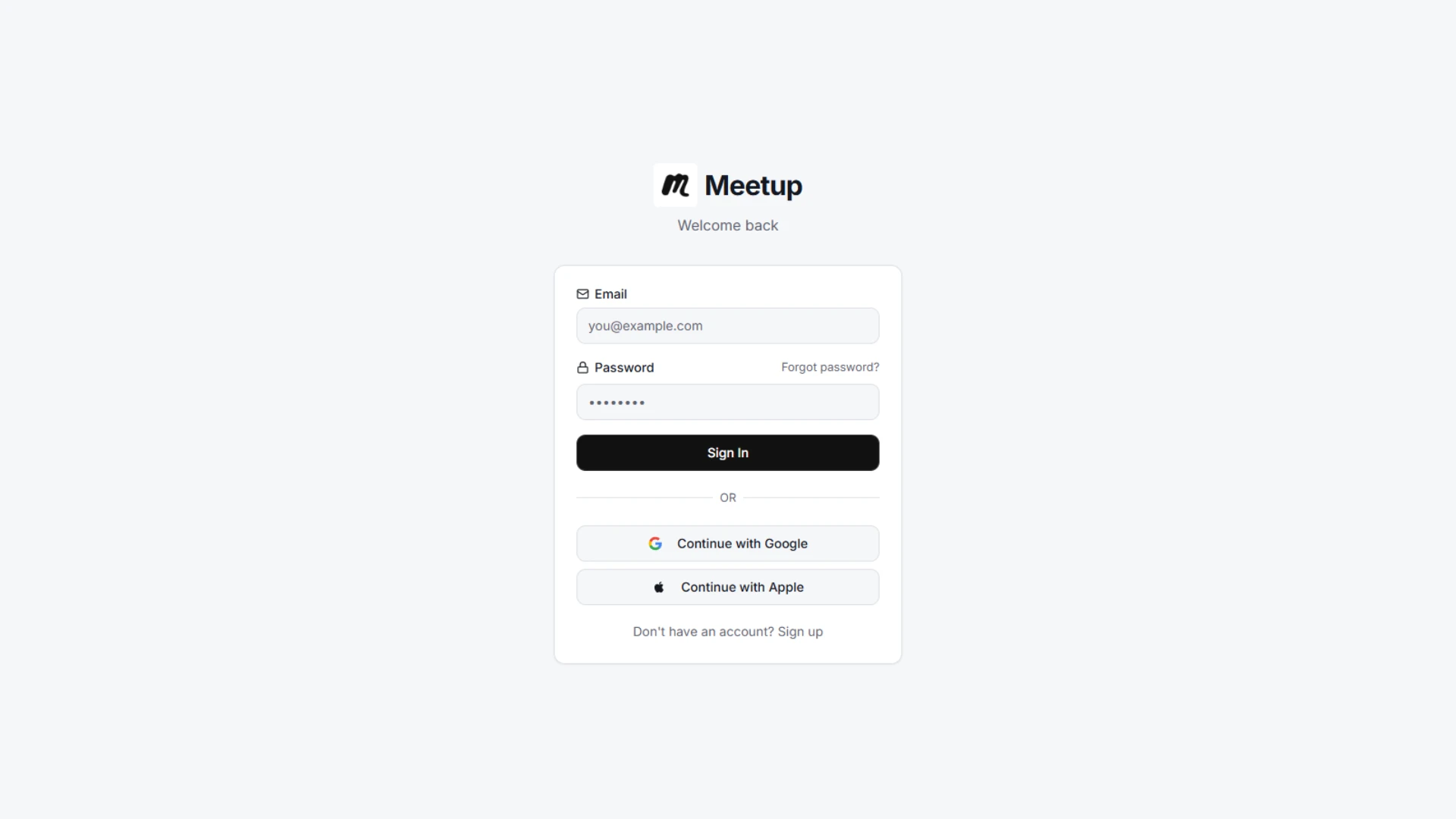 Meetup - AI-Powered Calendar & Meeting Scheduling Platform
