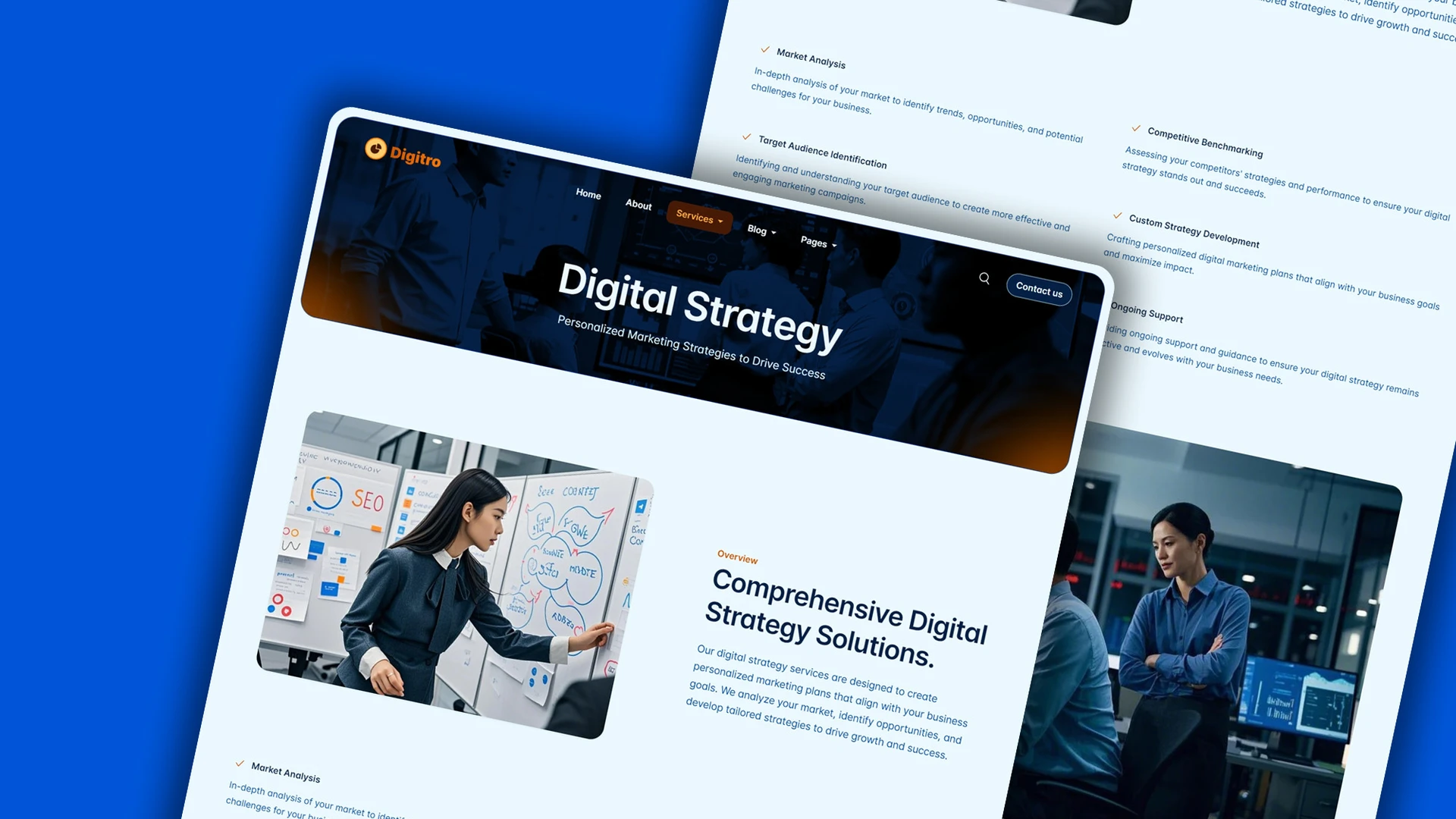 Digitro - Cutting-Edge Digital Marketing Agency HTML Website Template