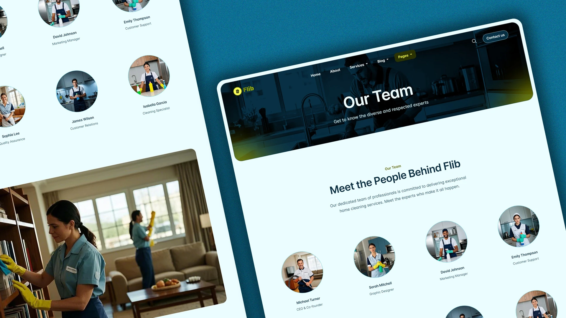 Flib - HTML Website Template For Premium Home Cleaning Services