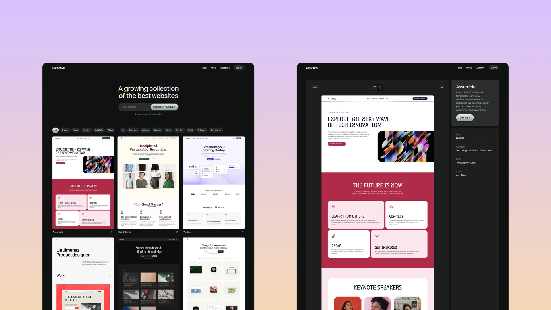 Collective - Directory, Gallery & Inspiration Framer Template