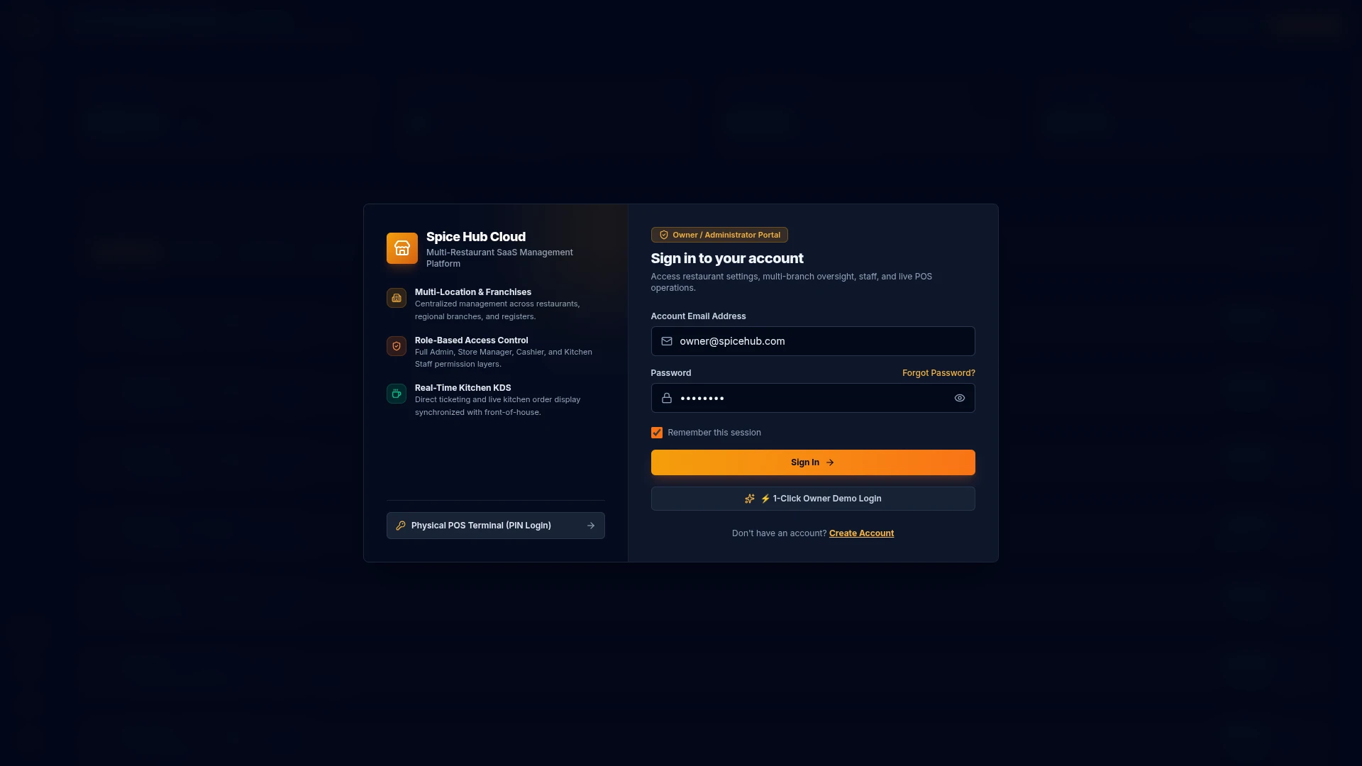 Spice Hub POS - Next.js 15 Restaurant POS & SaaS Dashboard Template
