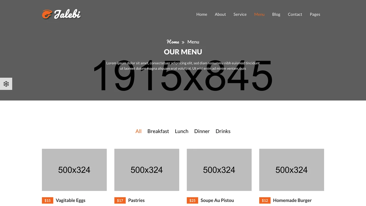 Jalebi - Bootstrap Restaurant Template