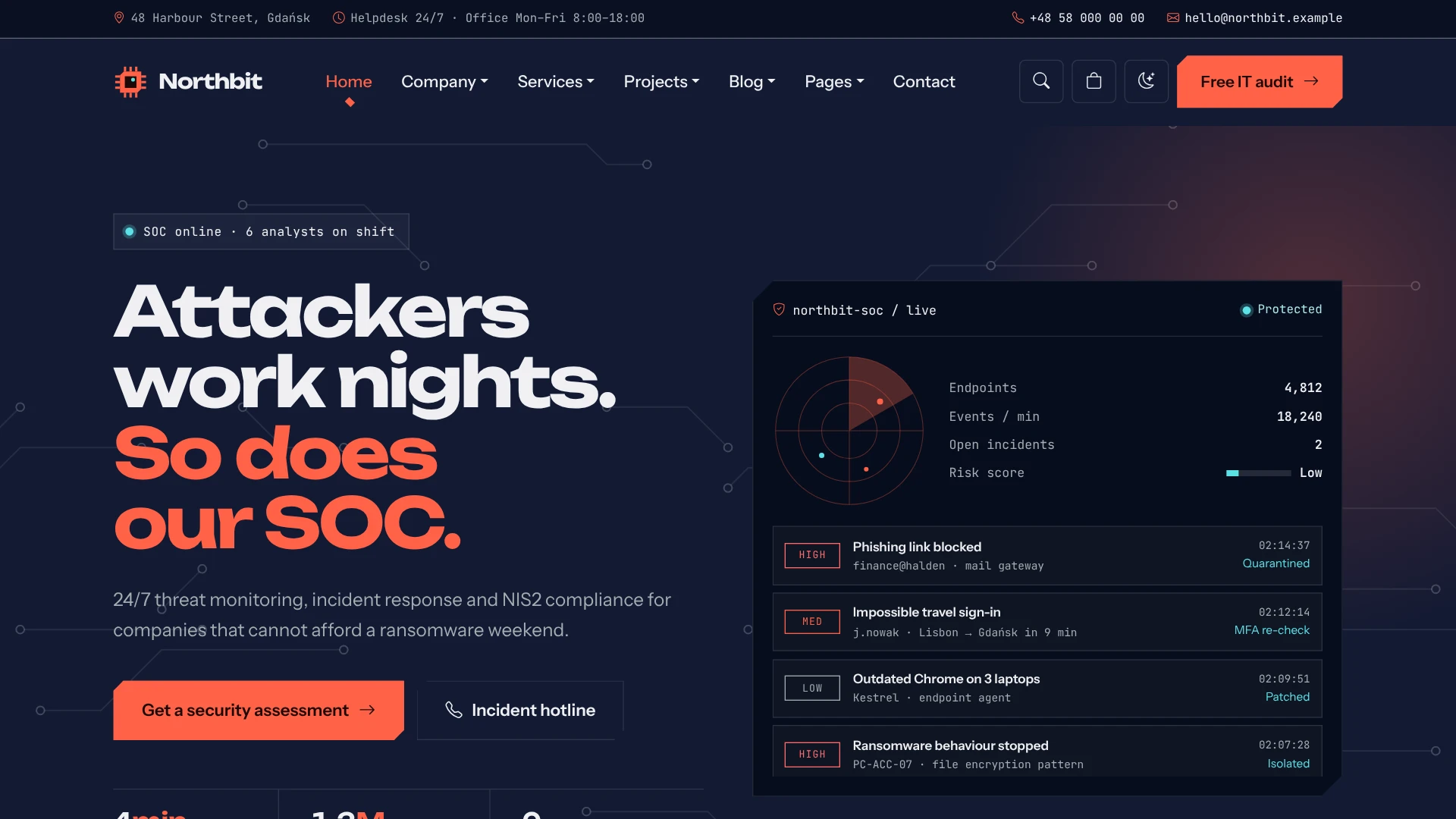 Northbit - IT Services & Solutions WordPress Theme