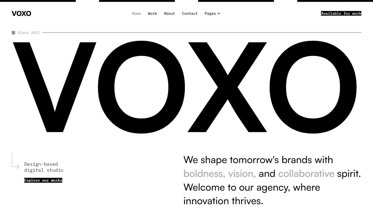VOXO - Agency Framer Template
