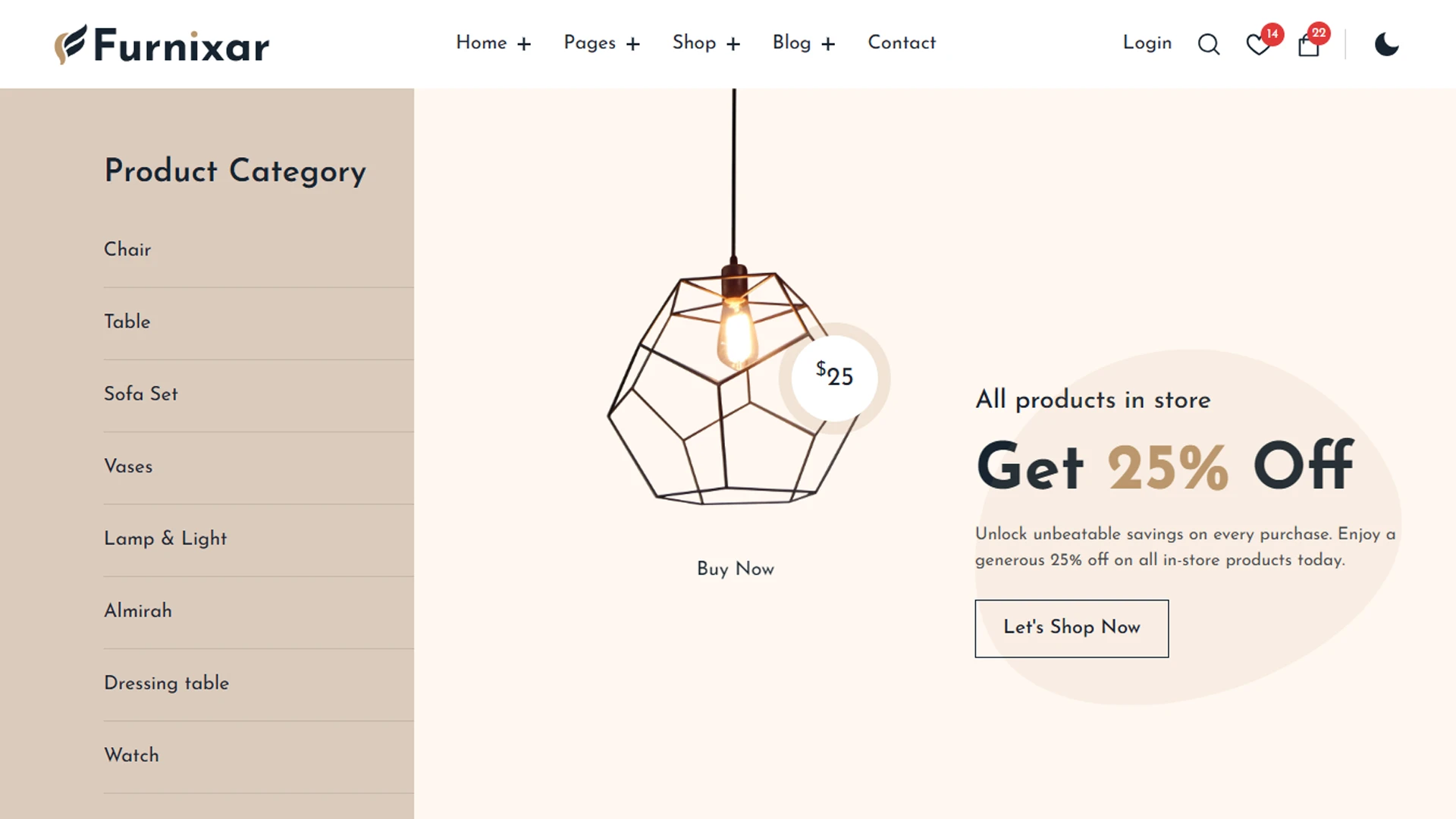 Furnixar - Laravel 12 Furniture & Home Decor eCommerce Template