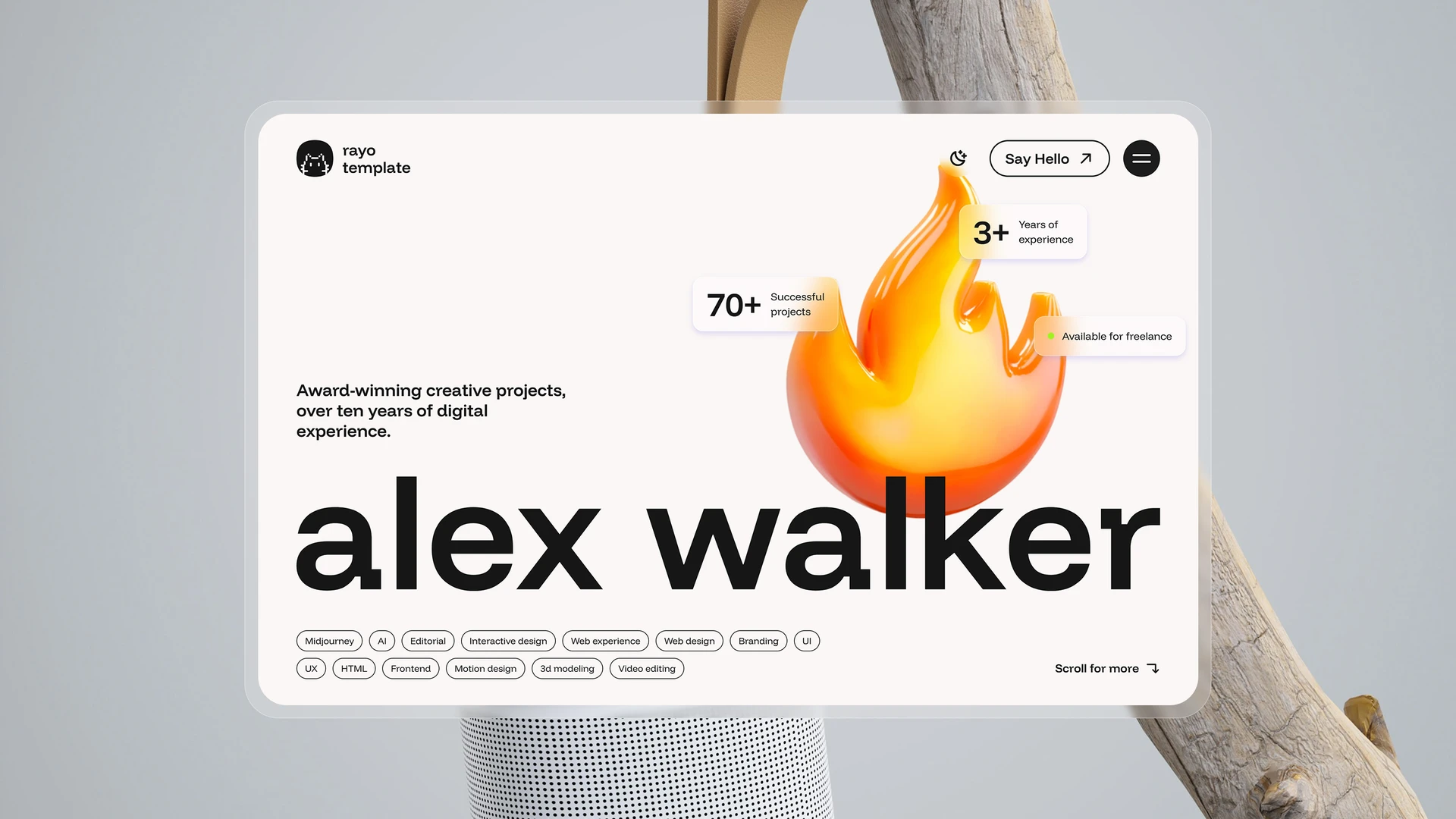 Rayo - Digital Agency & Personal Portfolio HTML Template