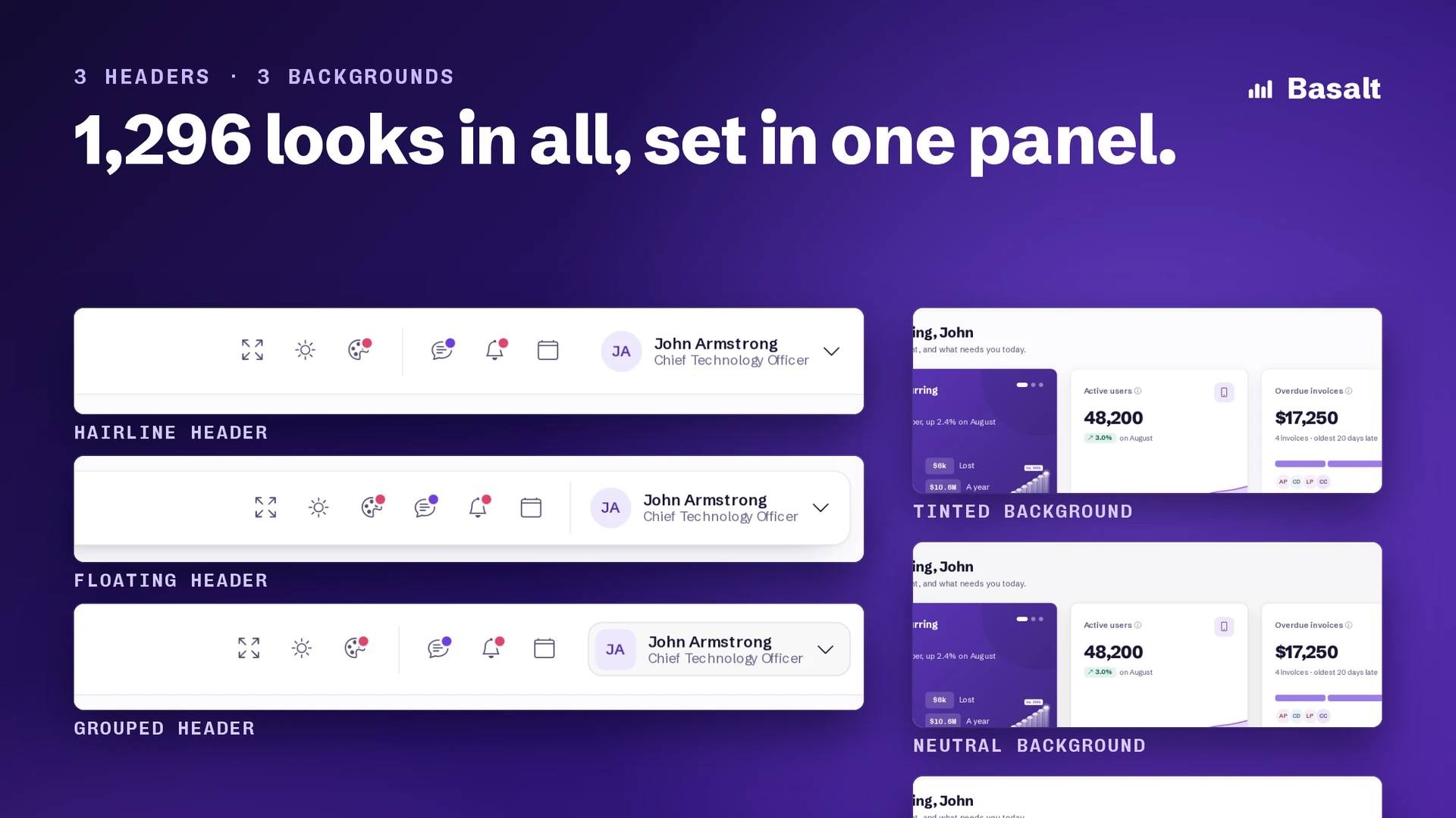 Basalt - Multipurpose AI, CRM, HRM, eCommerce & ERP Bootstrap Admin Template (Screenshot 10 of 11)