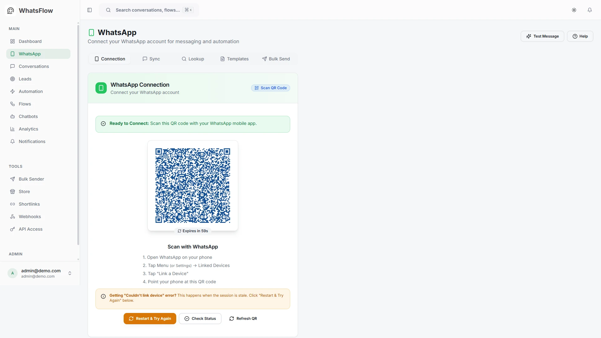 WhatsFlow - WhatsApp Marketing & Automation SaaS Platform