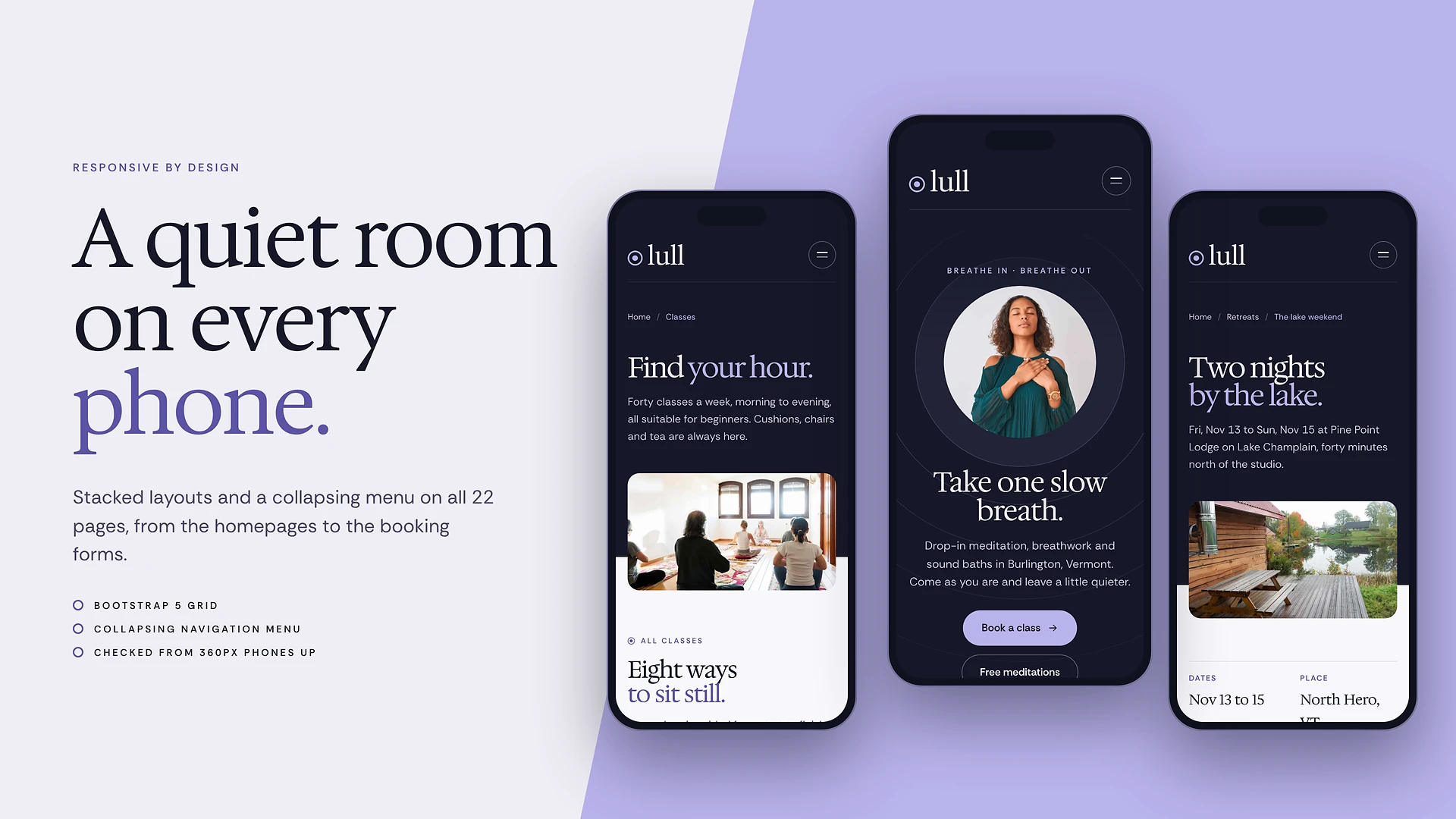 Lull - Mental Wellness & Mindfulness HTML Template
