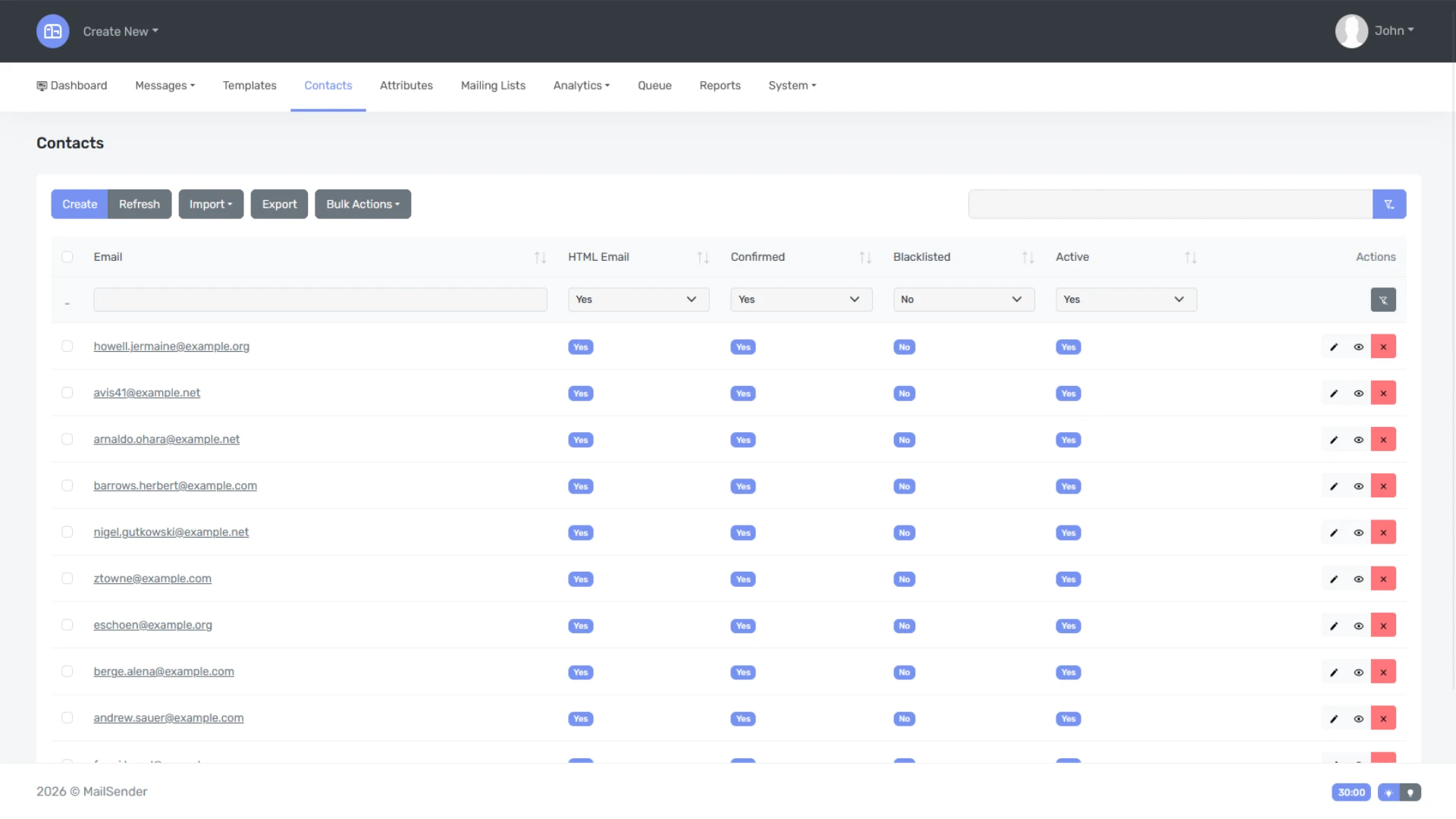 MailSender - Nuxt and Laravel Email Campaign Sending Application
