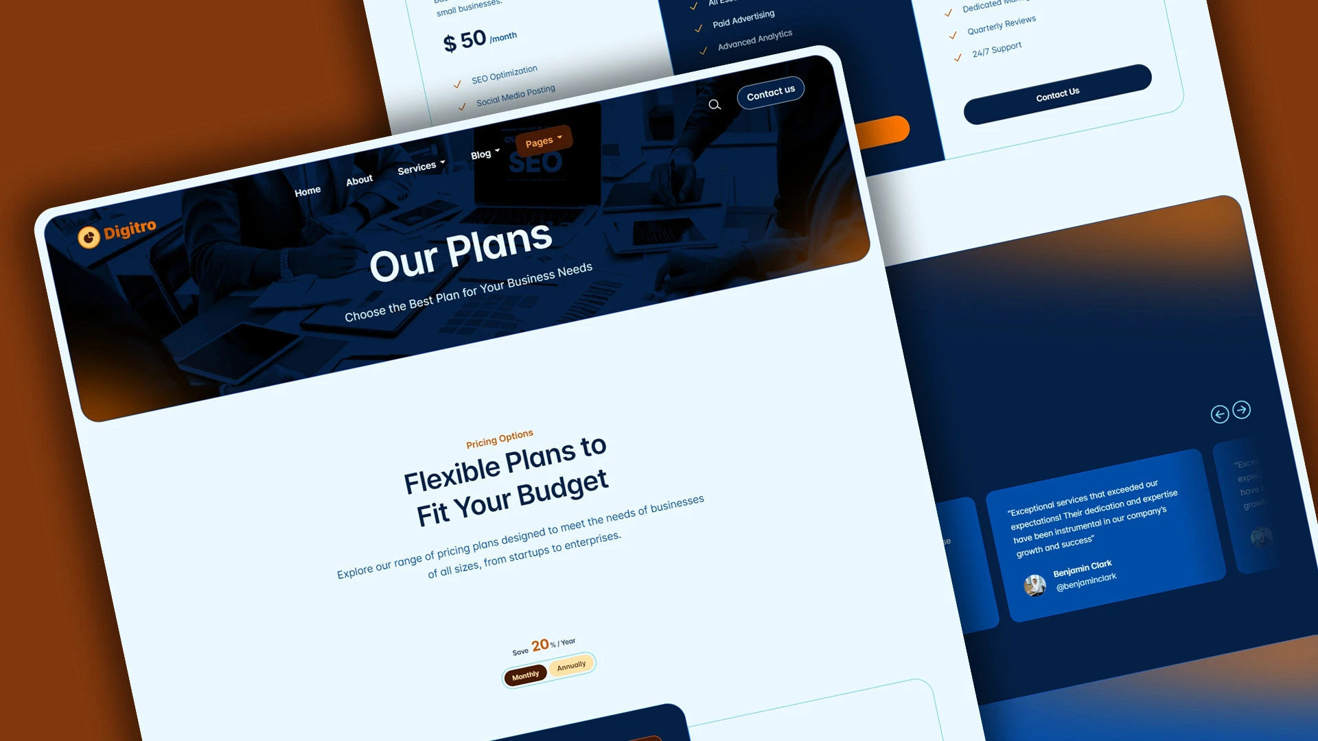 Digitro - Cutting-Edge Digital Marketing Agency HTML Website Template