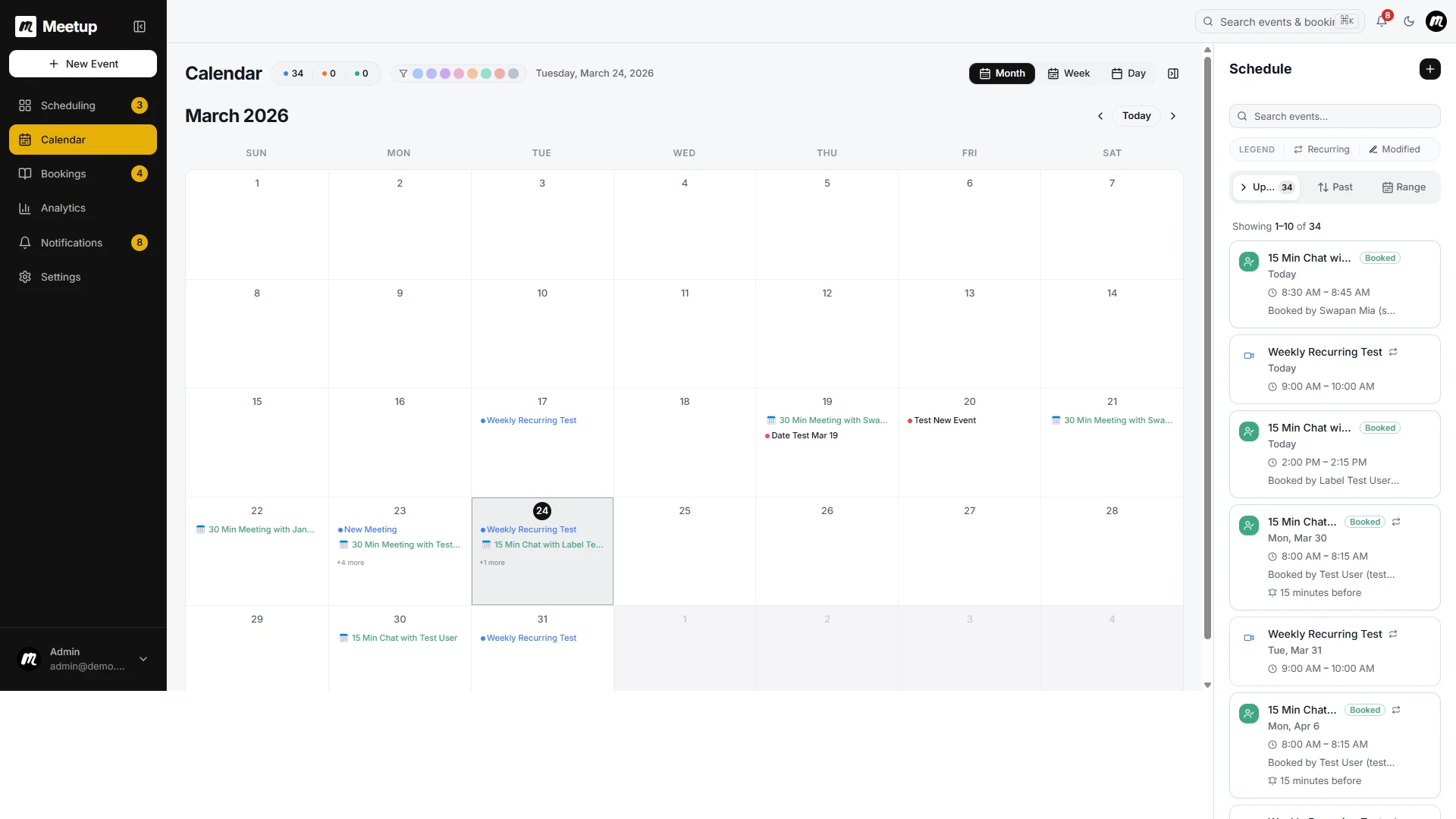 Meetup - AI-Powered Calendar & Meeting Scheduling Platform