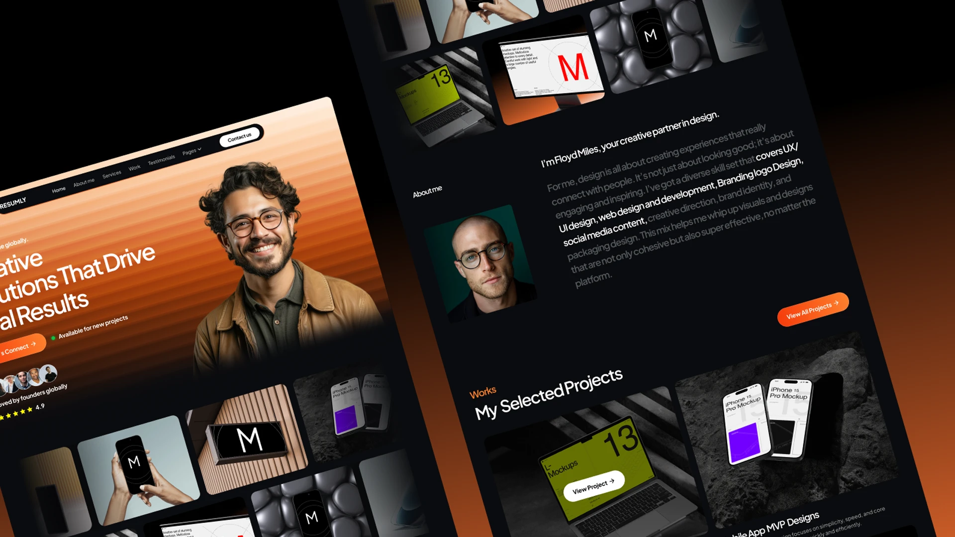 Resumly - Resume, Portfolio & Agency Framer Template