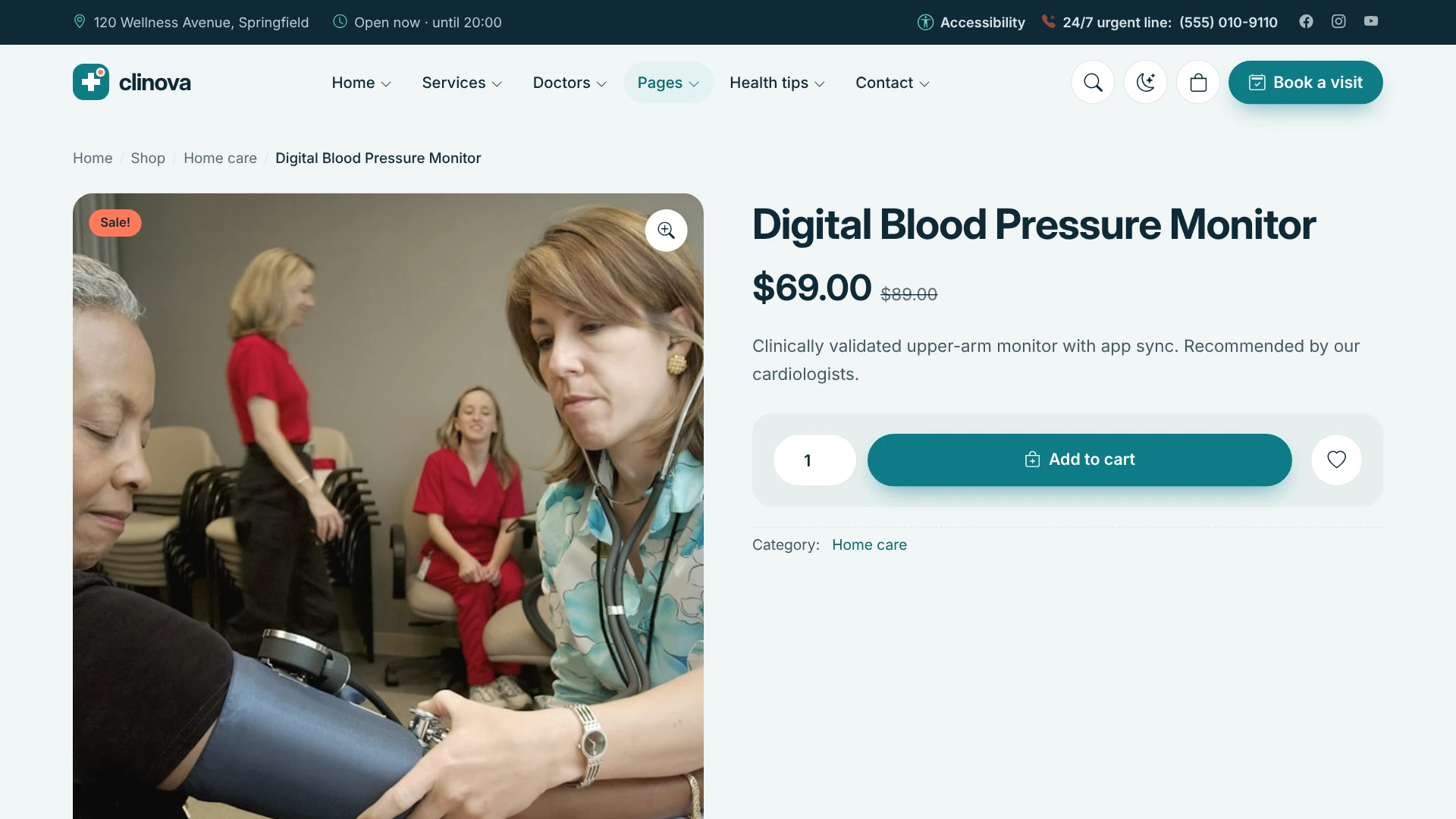 Clinova - Medical Clinic & Healthcare WordPress Theme