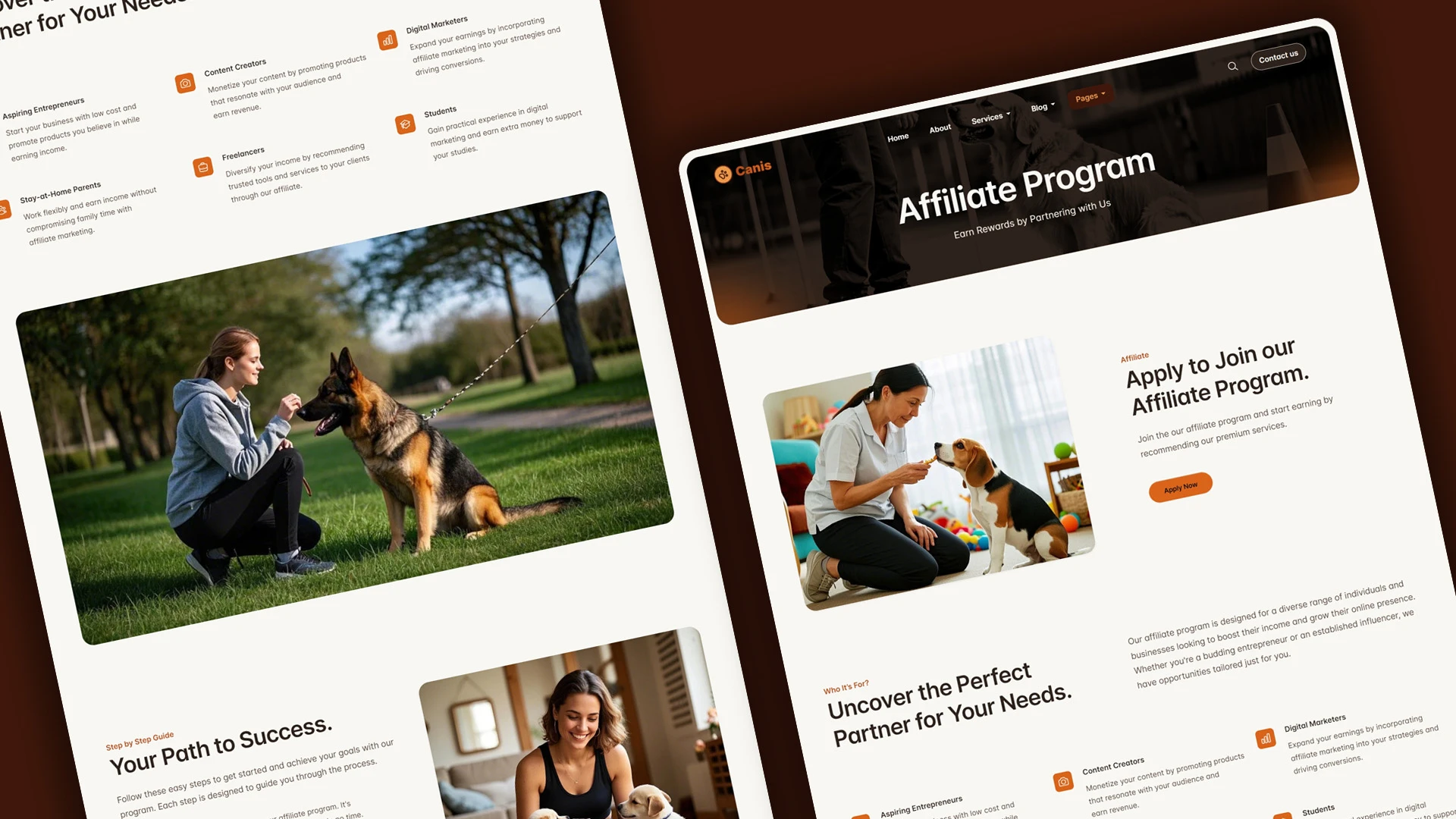 Canis - Professional Dog Training Services HTML Website Template