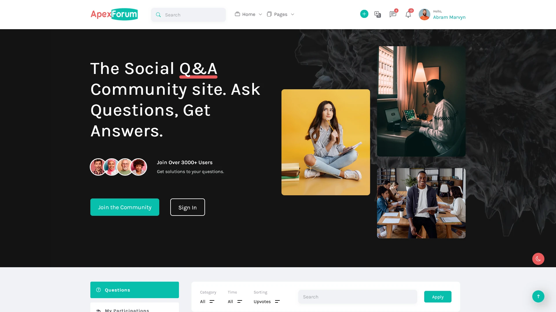 ApexForum - Ultimate Forum & Community Discussions Bootstrap Template