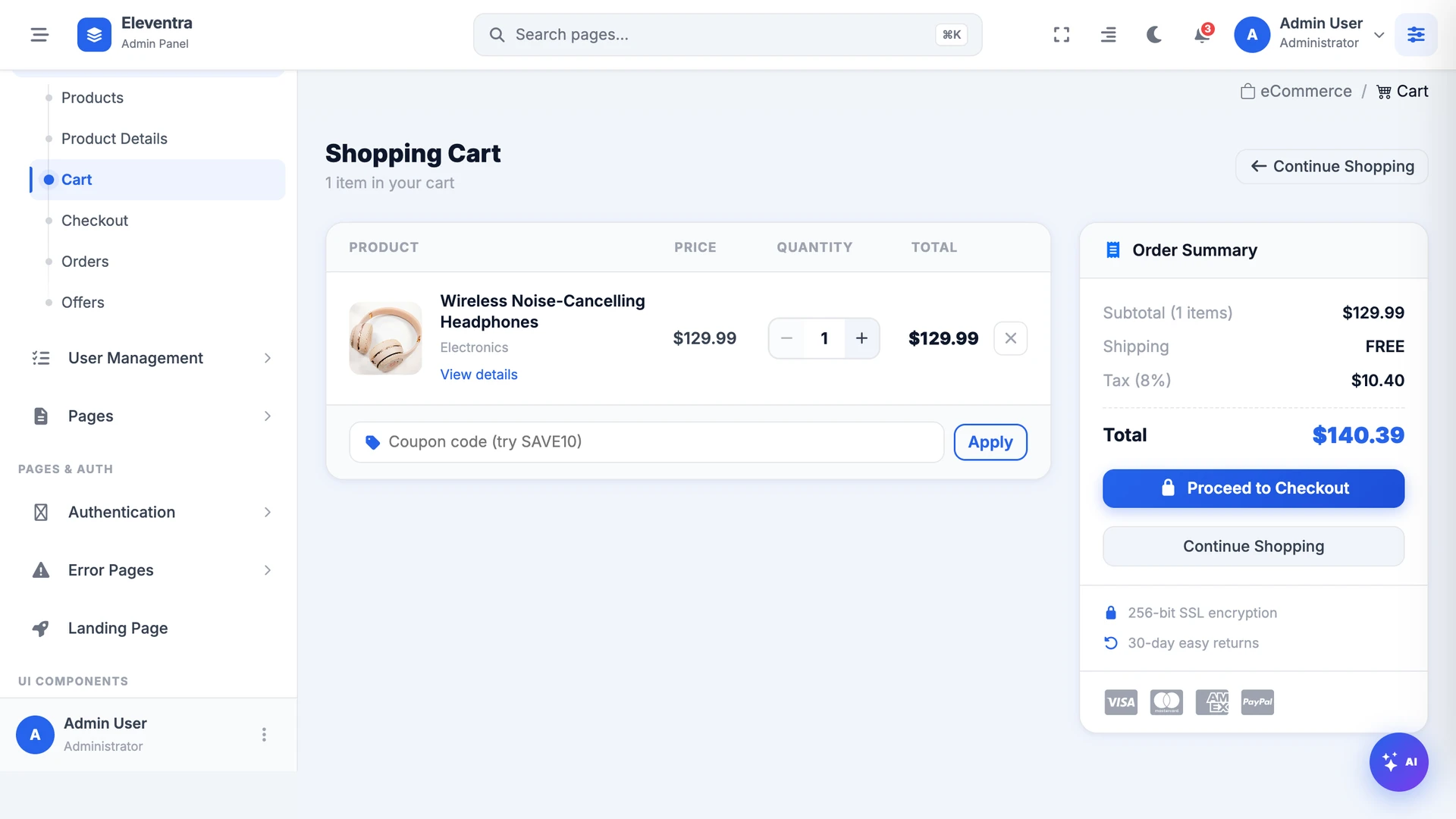 Eleventra - Angular 21 Admin Dashboard Template + UI Kit + 90+ Pages