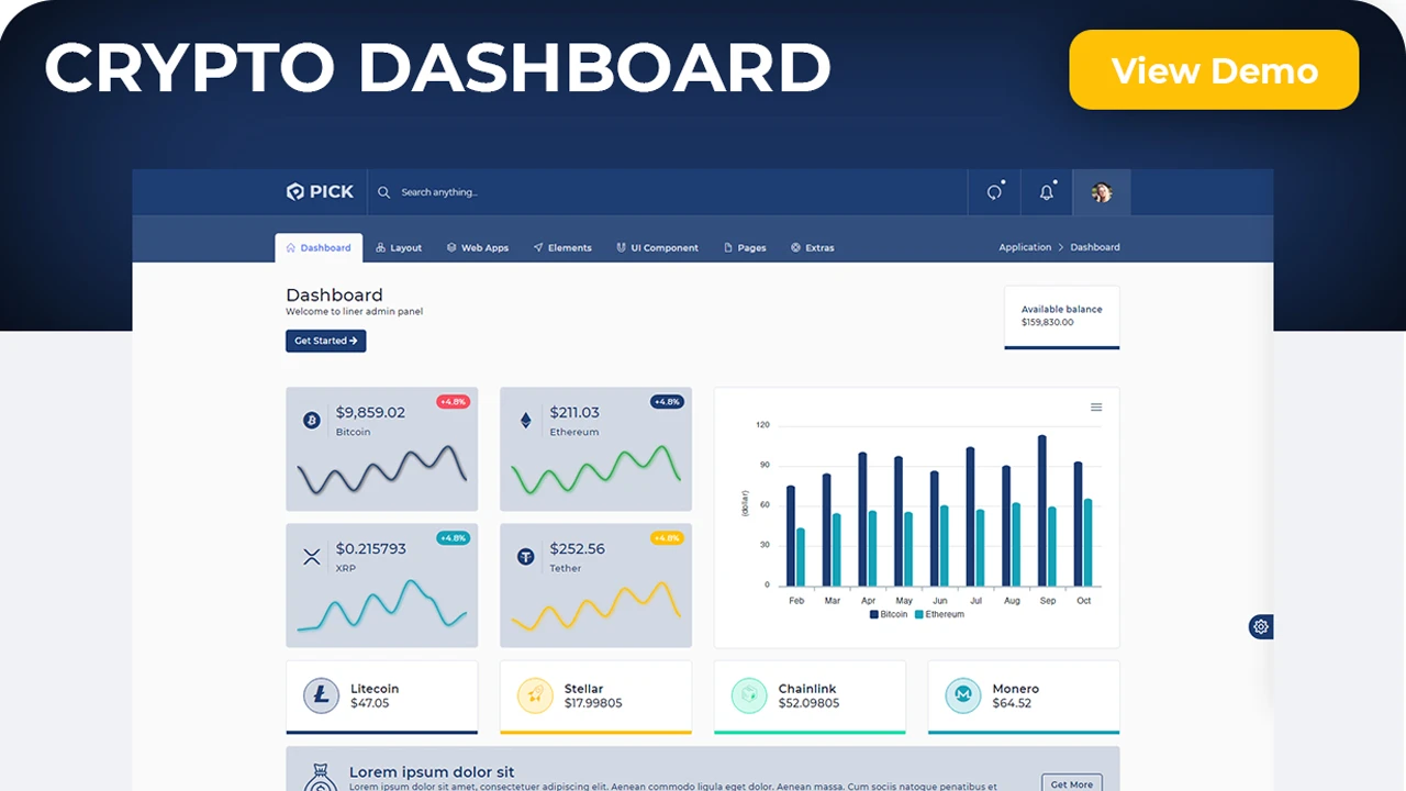 Pick - Multipurpose React Admin Template