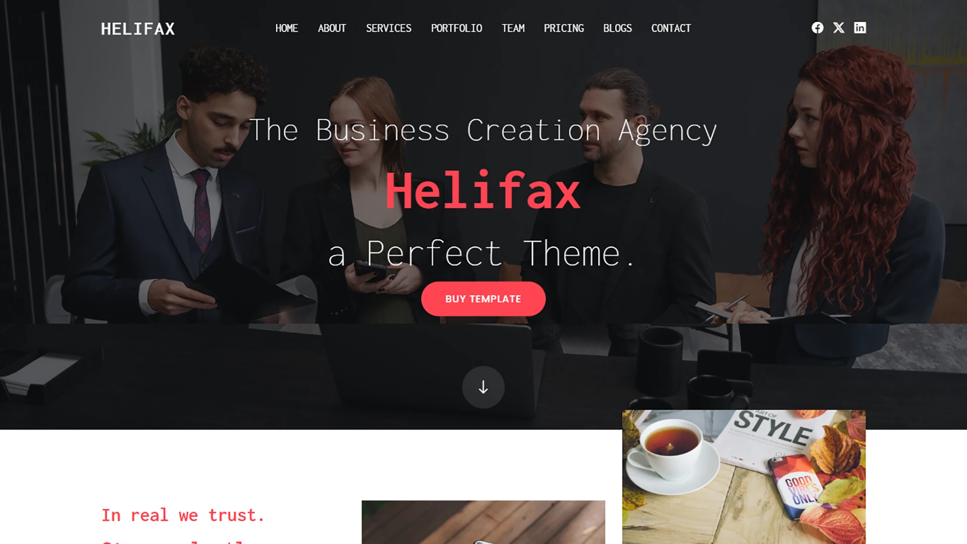 Helifax - Multipurpose Web Agency Portfolio HTML Template