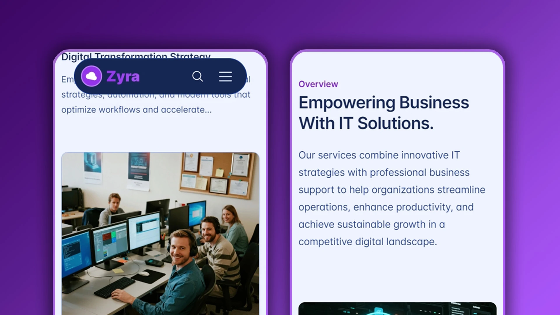 Zyra - Multipurpose IT Solutions & Business Services HTML Website Template