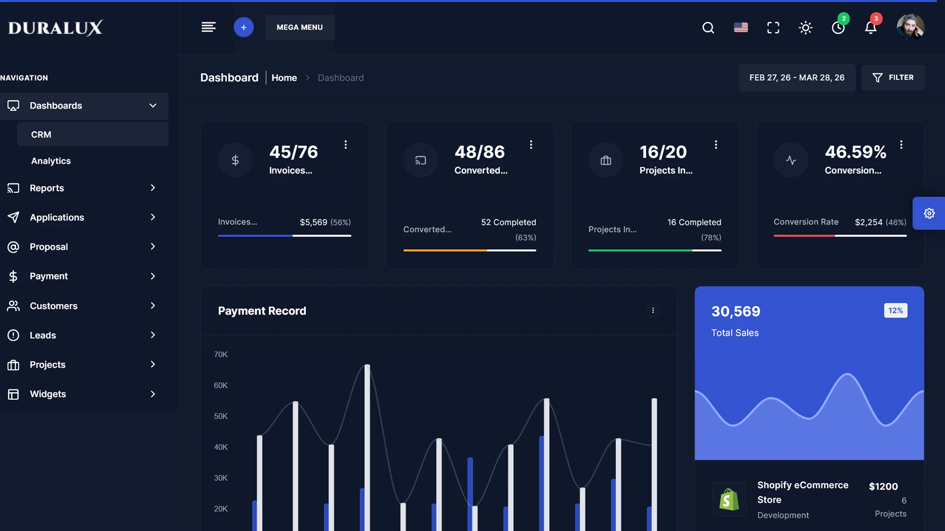 Duralux - Admin & Dashboard Next JS Template