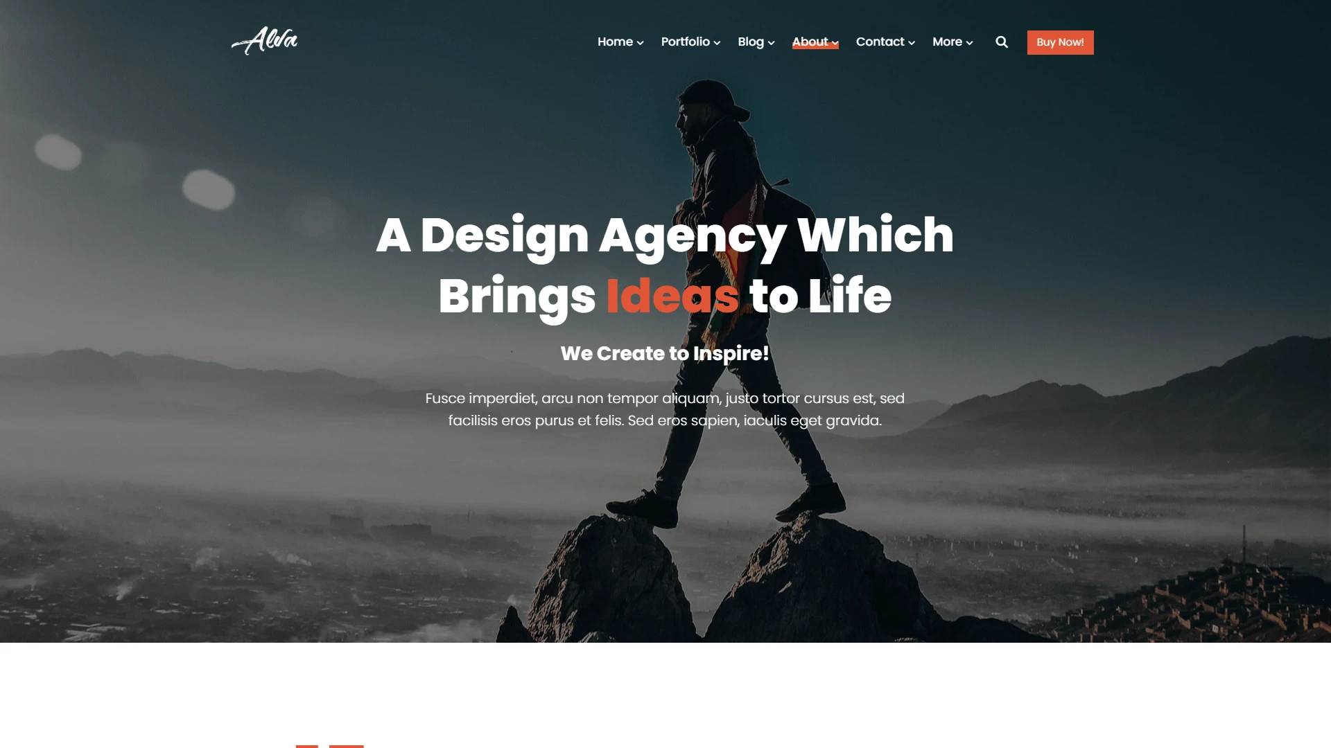 Alva - Creative Portfolio Showcase HTML Website Template