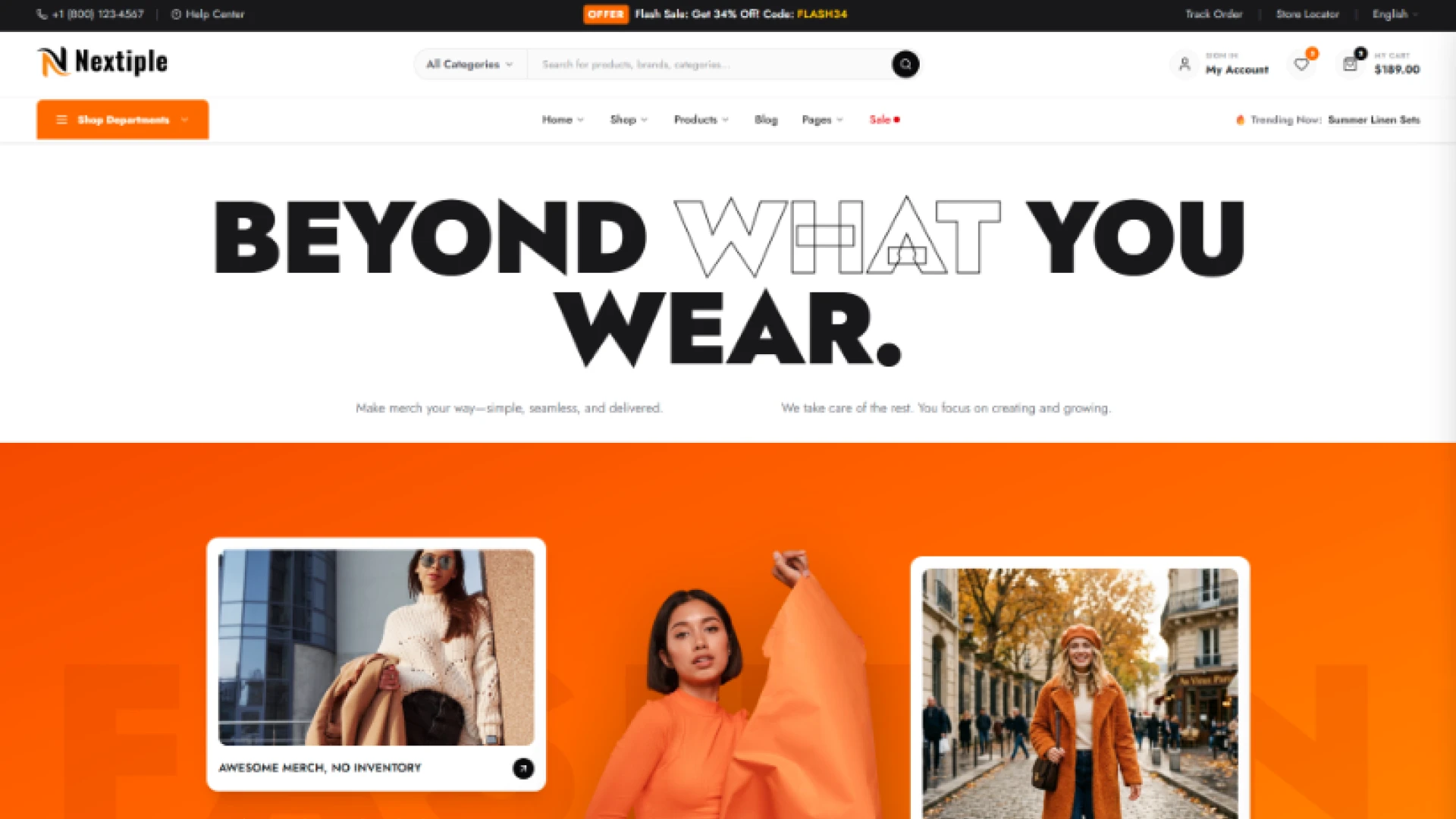 Nextiple - Multipurpose eCommerce Tailwind CSS Template
