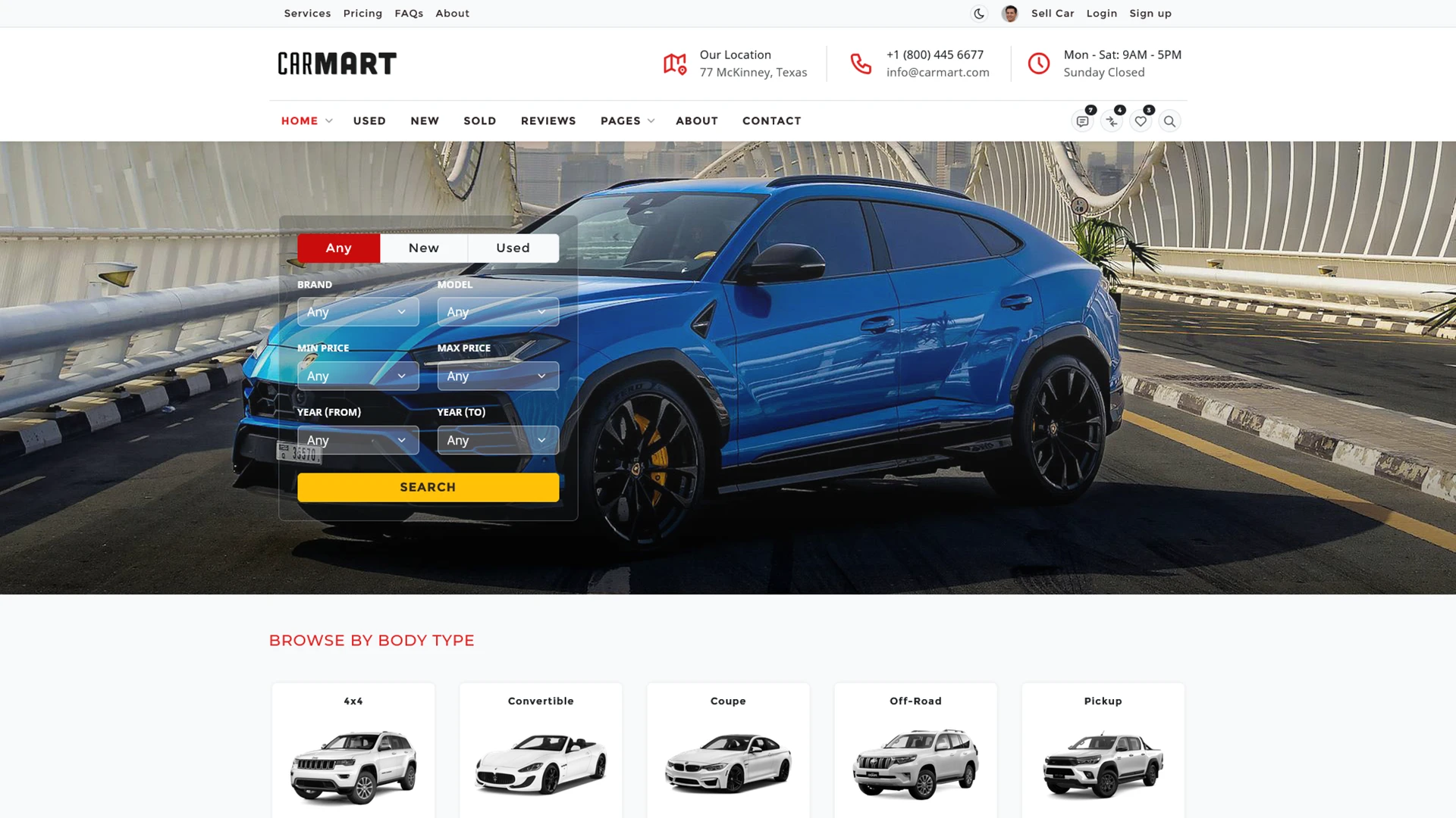 CarMart - Automotive Car Dealership WordPress Theme