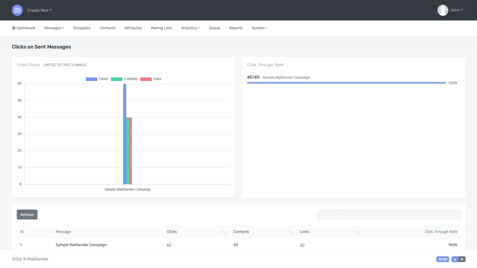 MailSender - Nuxt and Laravel Email Campaign Sending Application
