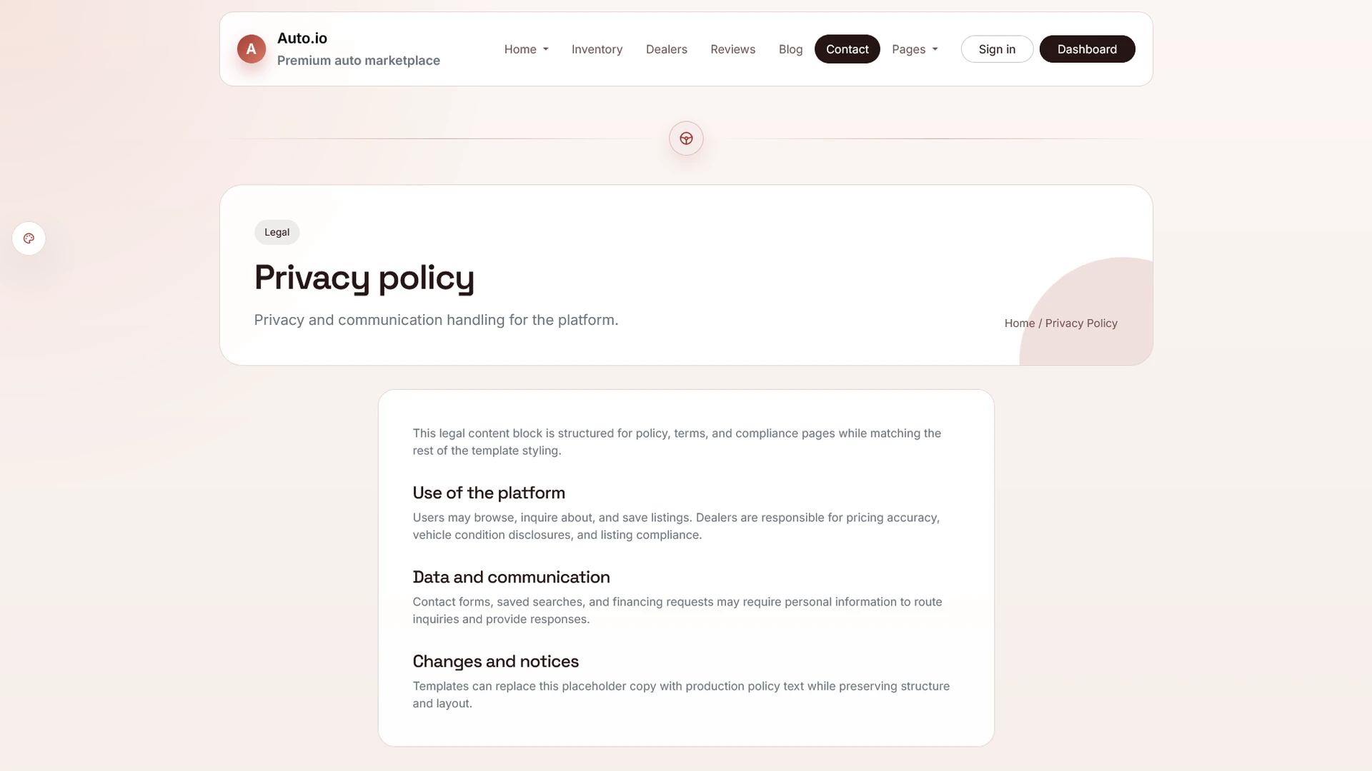 AutoIO - Cars Listings & Directory Template
