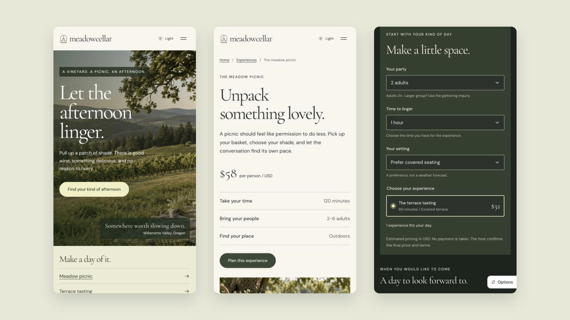 Meadowcellar - Vineyard Picnic & Wine Tasting HTML Template